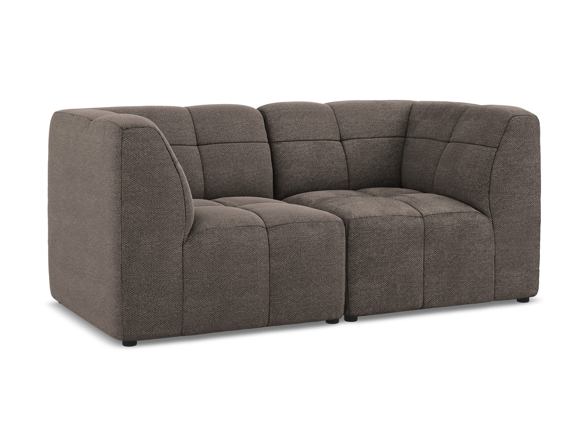 Sofa modułowa 2-osobowa ALOHA czekoladowy boucle
