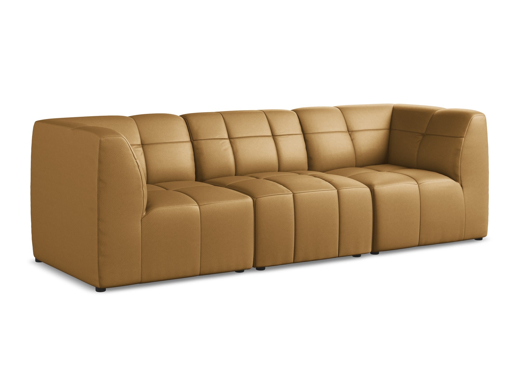Sofa modułowa 3-osobowa ALOHA karmelowa skóra ekologiczna
