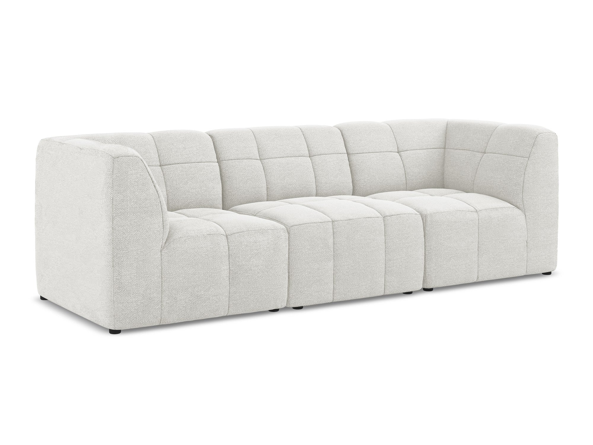 Sofa modułowa 3-osobowa ALOHA biały boucle