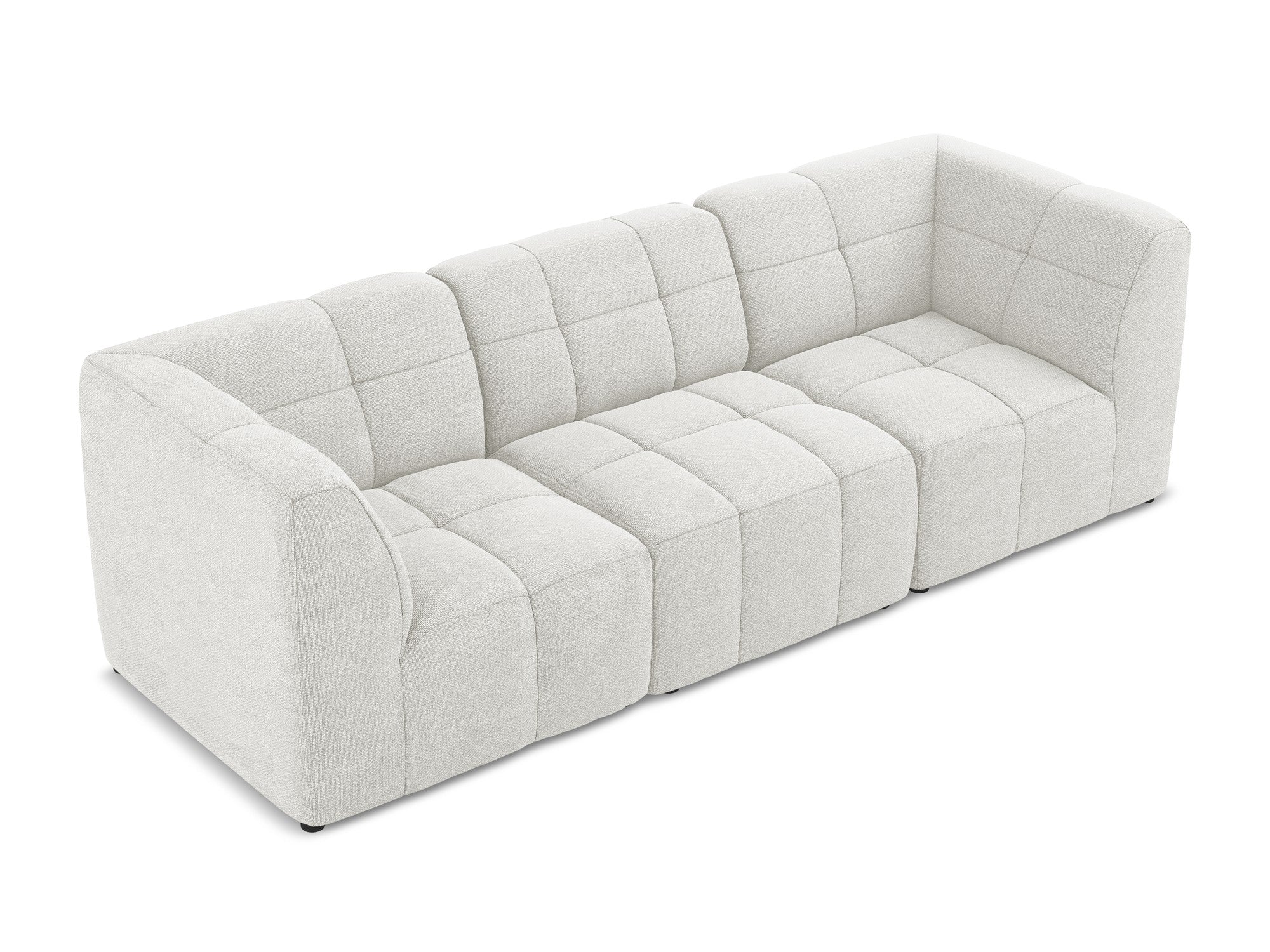 Sofa modułowa 3-osobowa ALOHA biały boucle