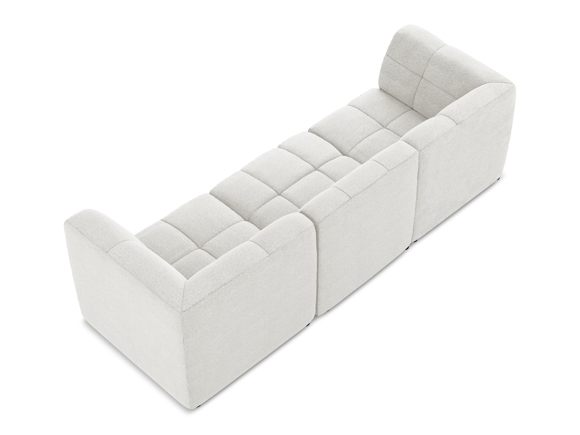 Sofa modułowa 3-osobowa ALOHA biały boucle