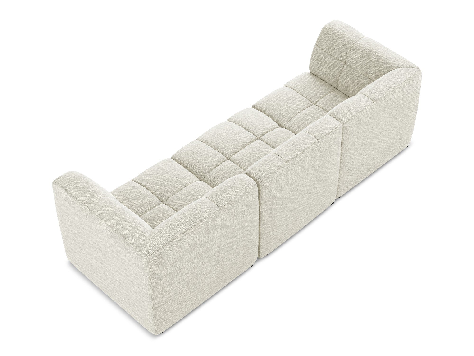 3-seater modular sofa ALOHA sandy boucle