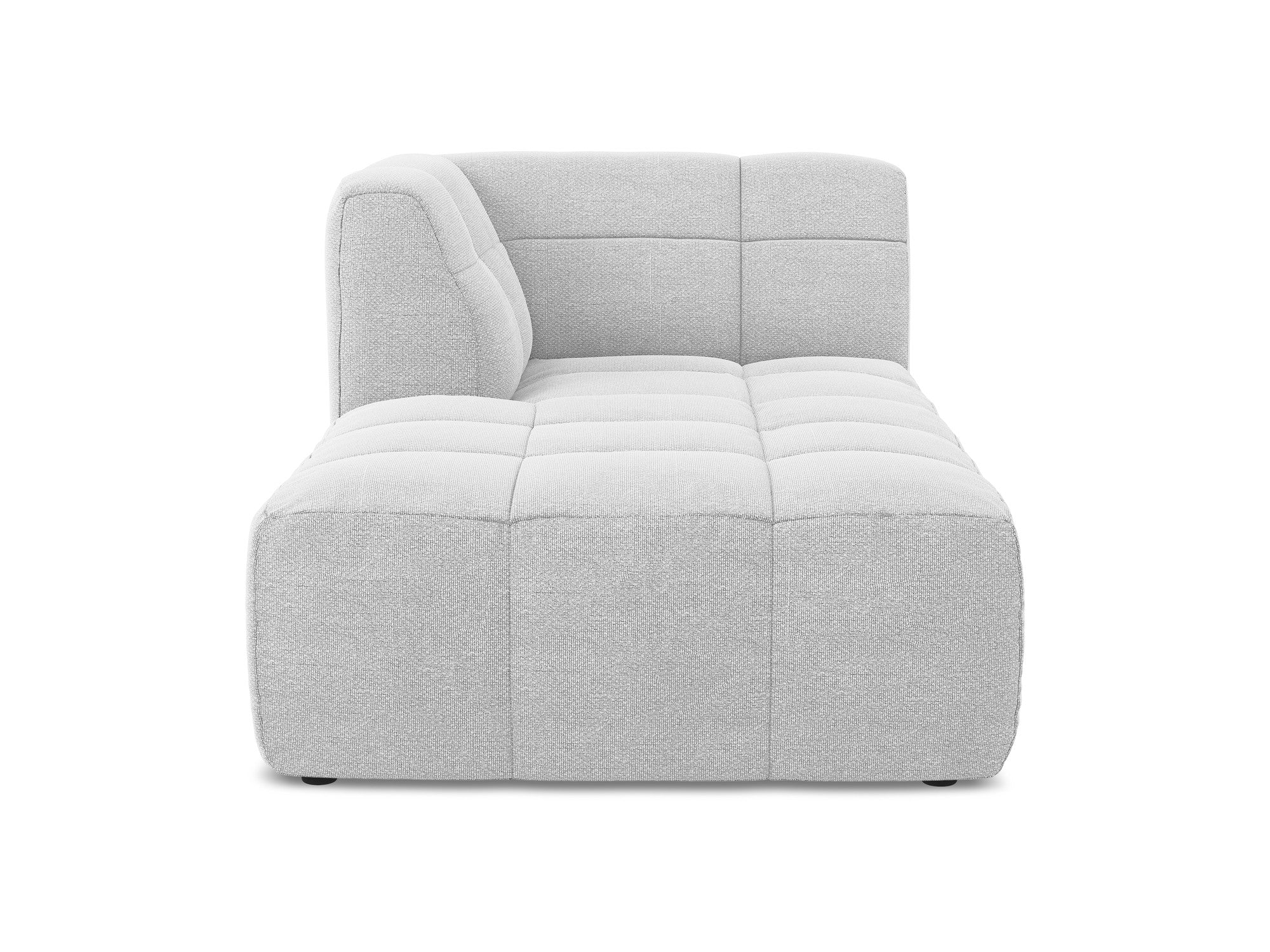 Szezlong lewostronny ALOHA srebrny boucle