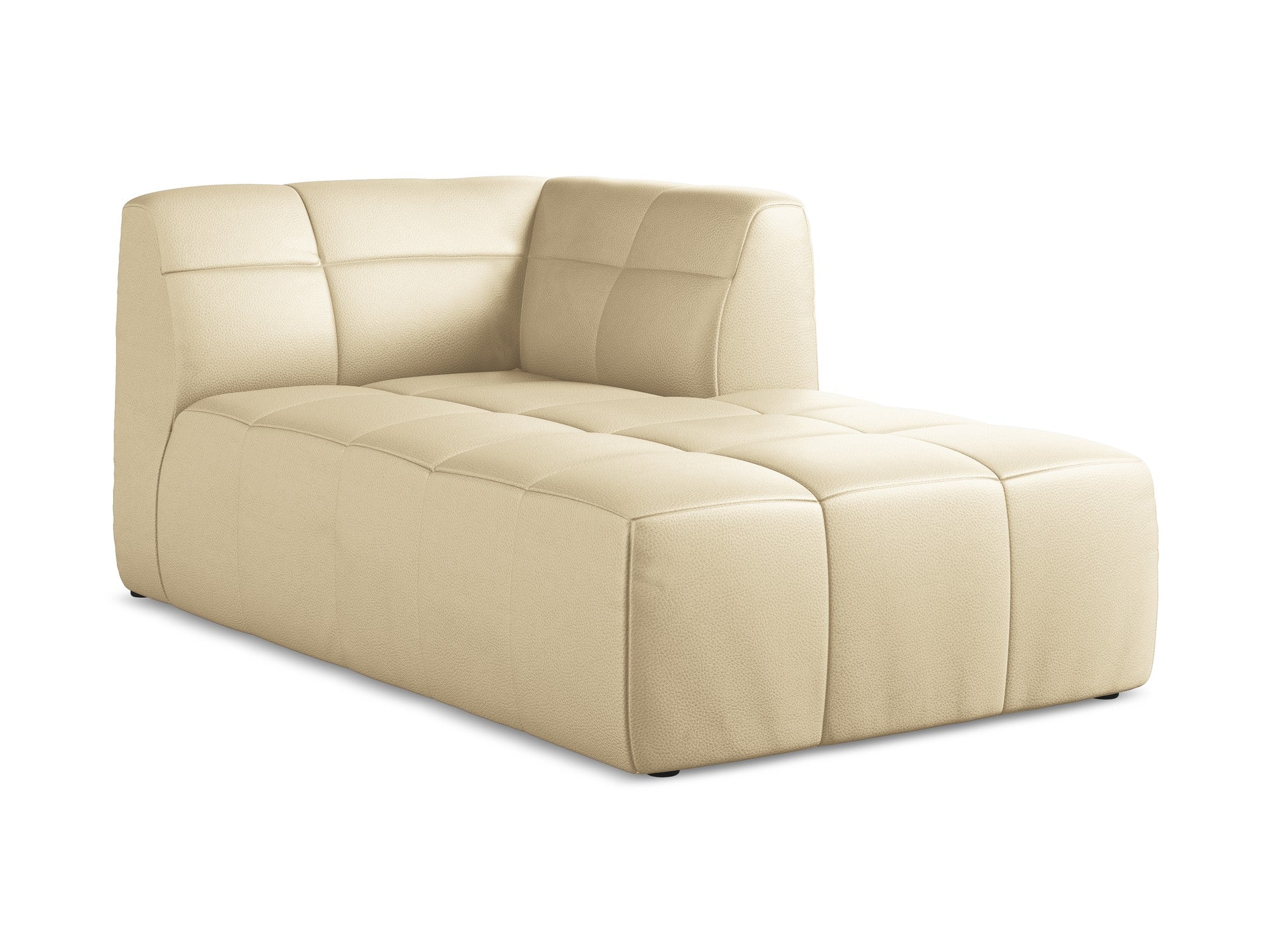 Szezlong ALOHA beżowa skóra ekologiczna