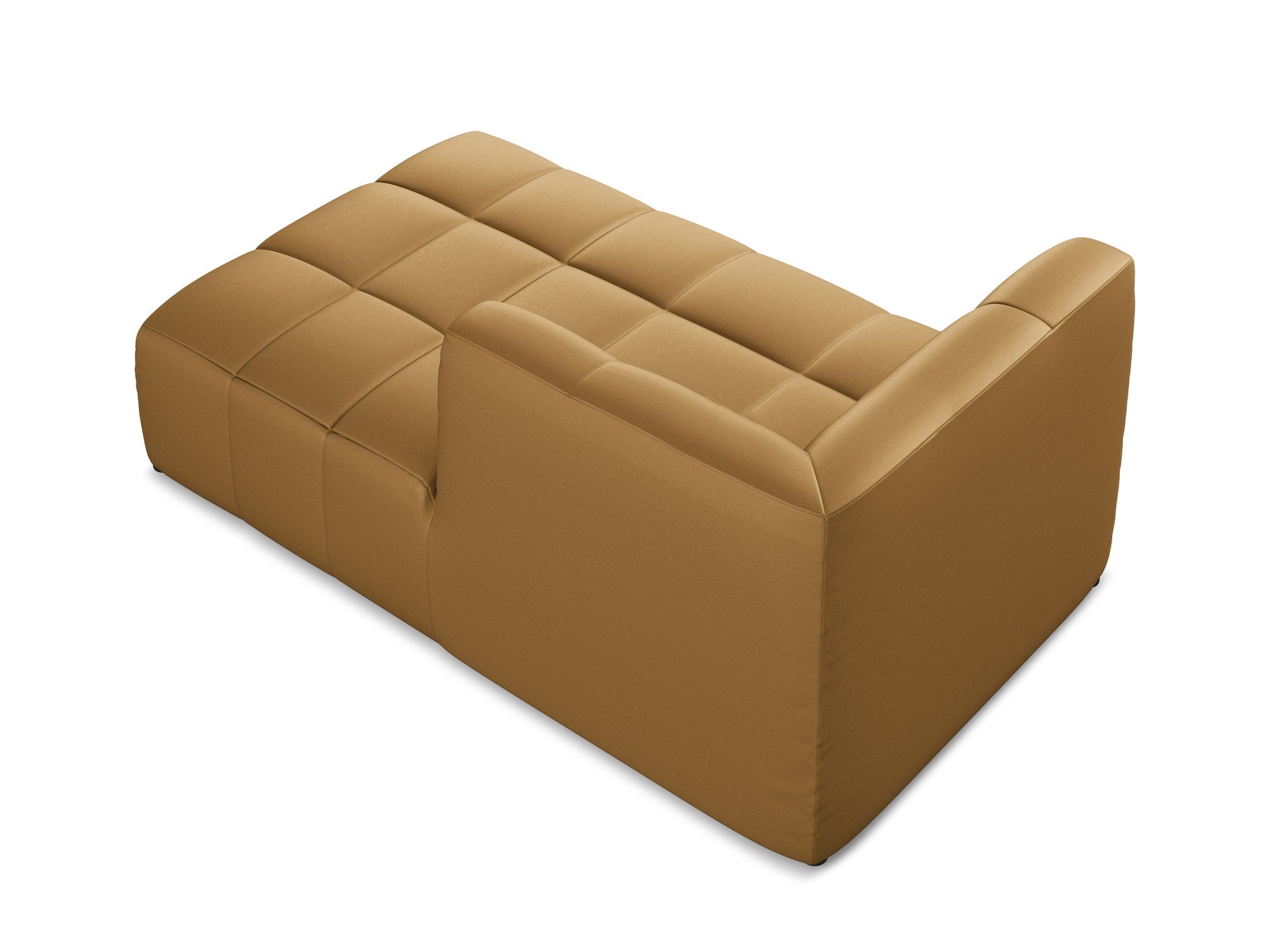 Right-facing chaise lounge ALOHA caramel eco-leather