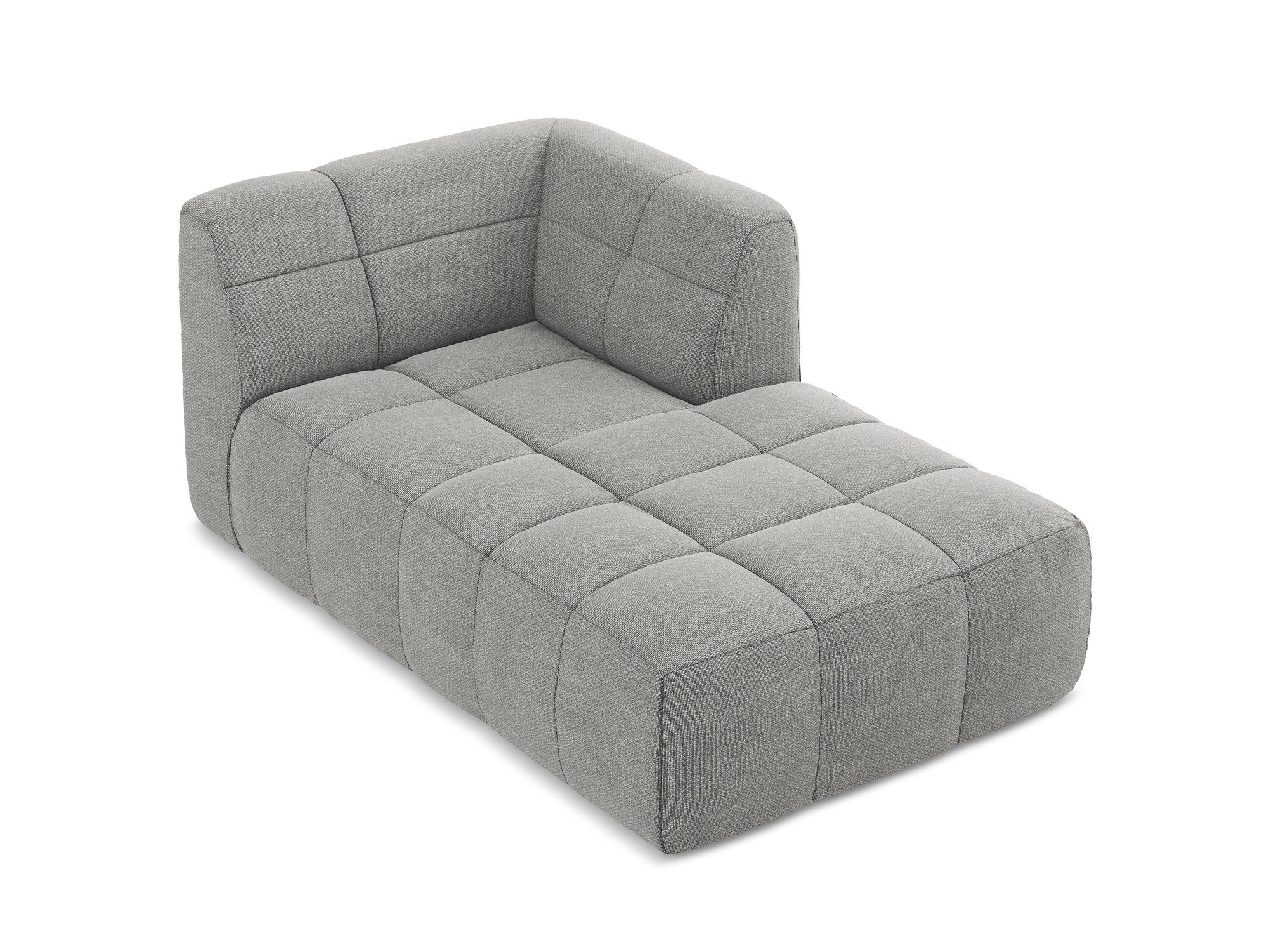 Szezlong prawostronny ALOHA jasnoszary boucle