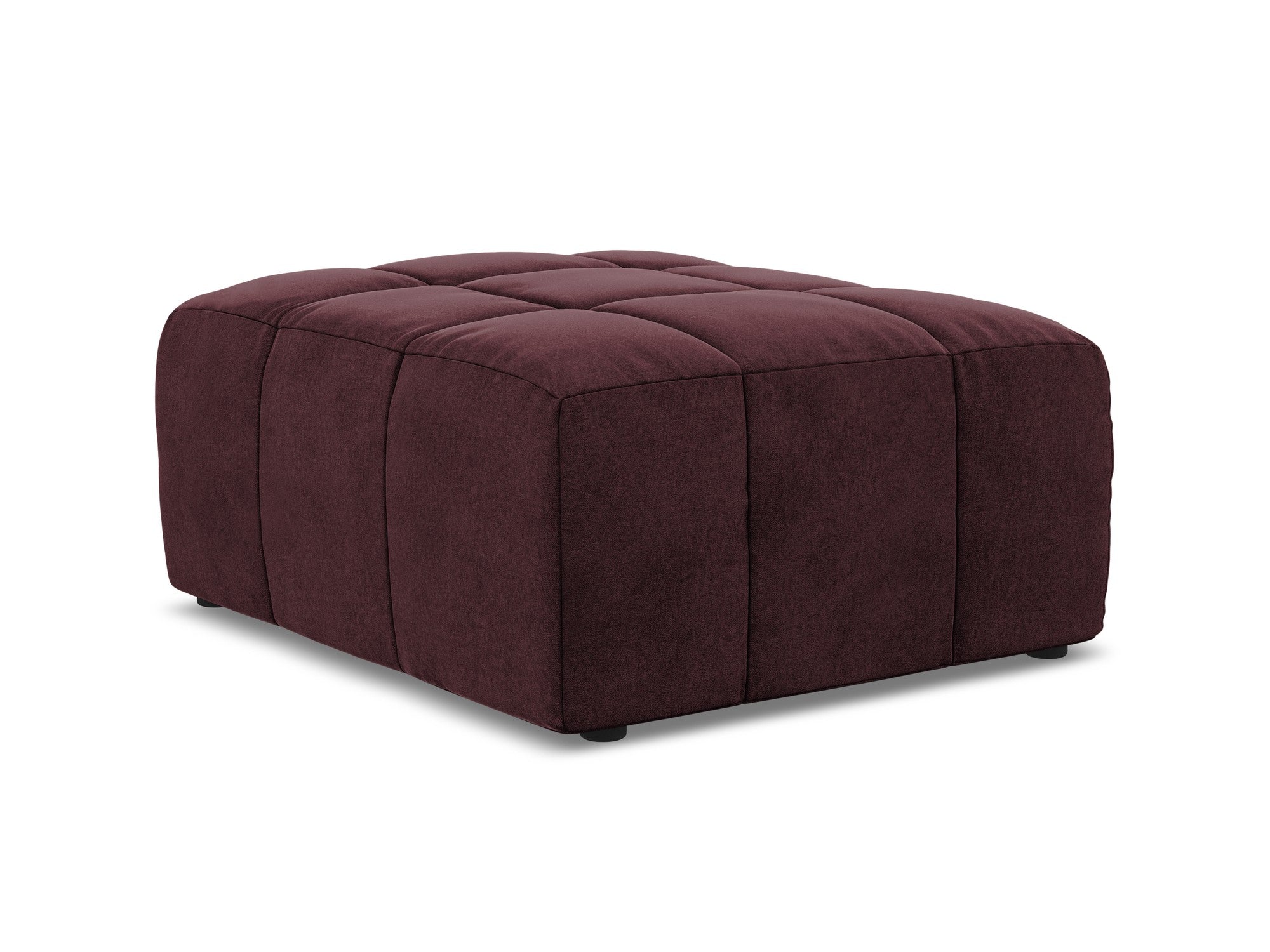 Pouf / velvet module ALOHA burgundy