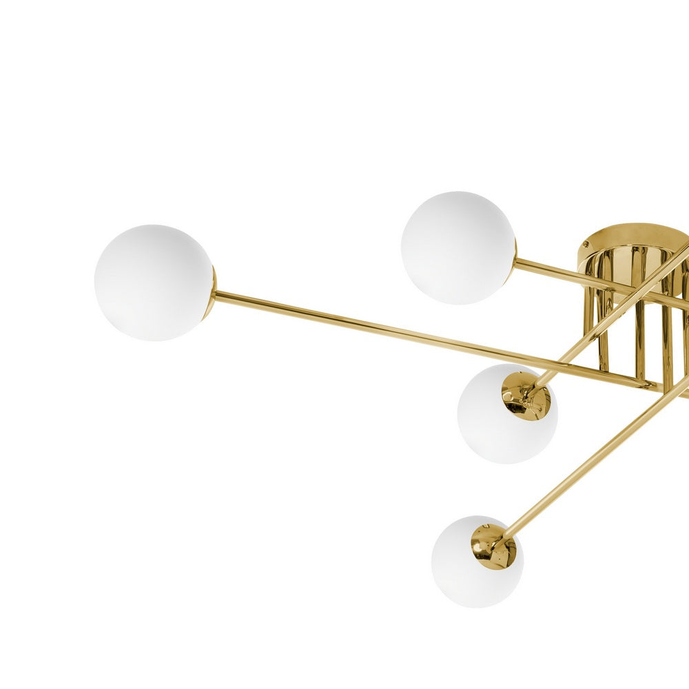 Lampa sufitowa ASTRA 8 złoty