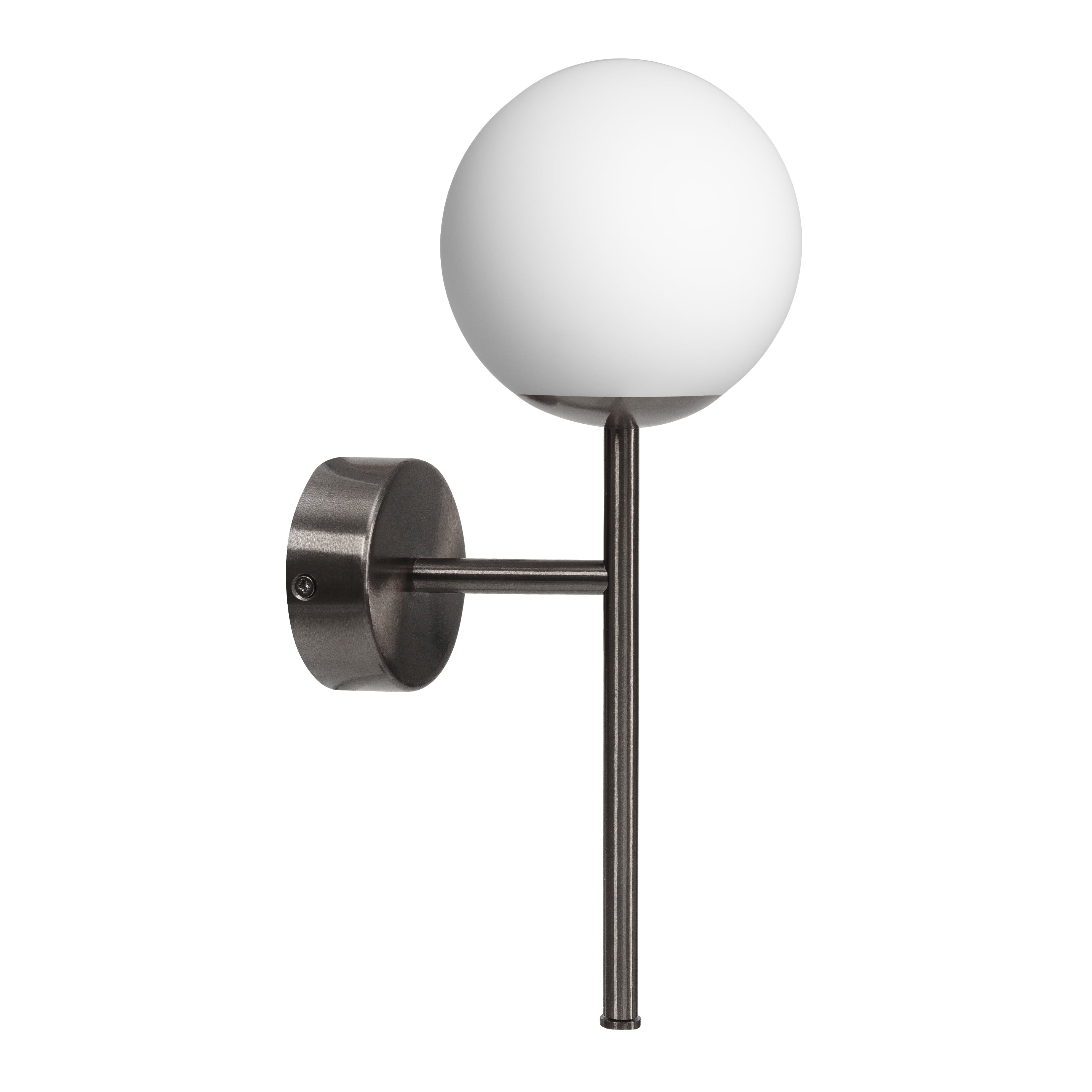 Lampa ścienna ASTRA DECO tytan szczotkowany