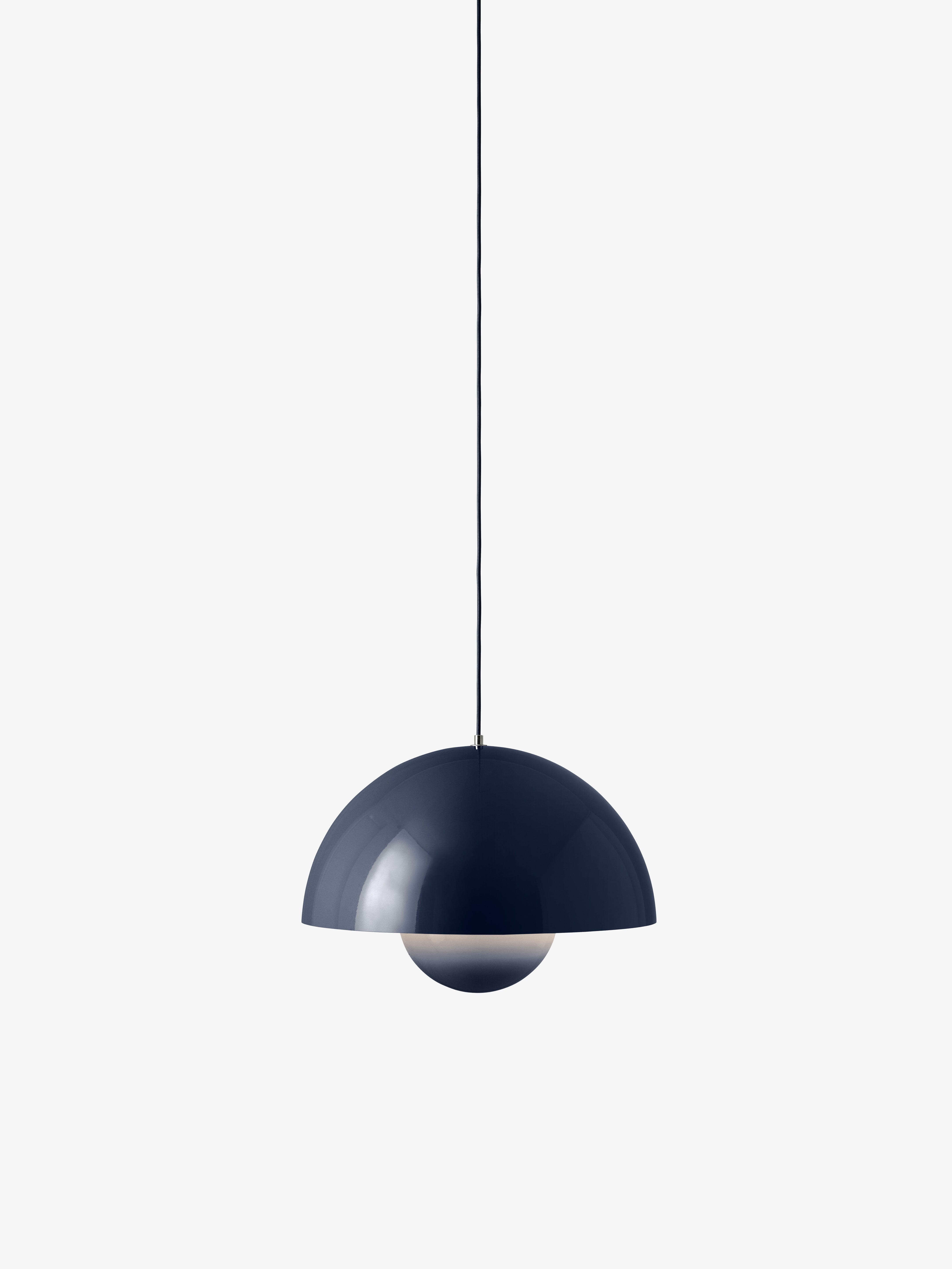 Lampa wisząca FLOWERPOT stalowy niebieski