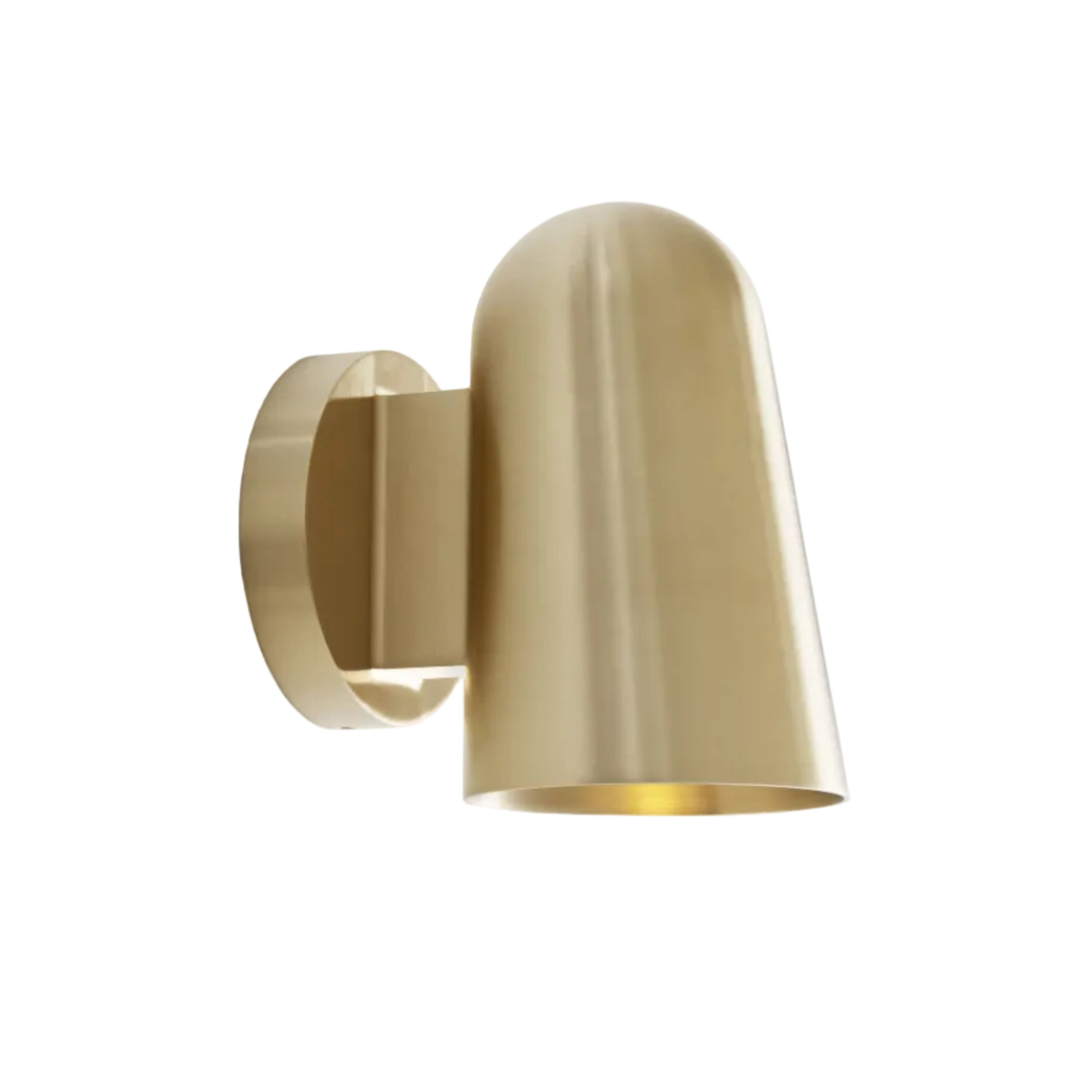 Lampa ścienna zewnętrzna SOLID mosiężny
