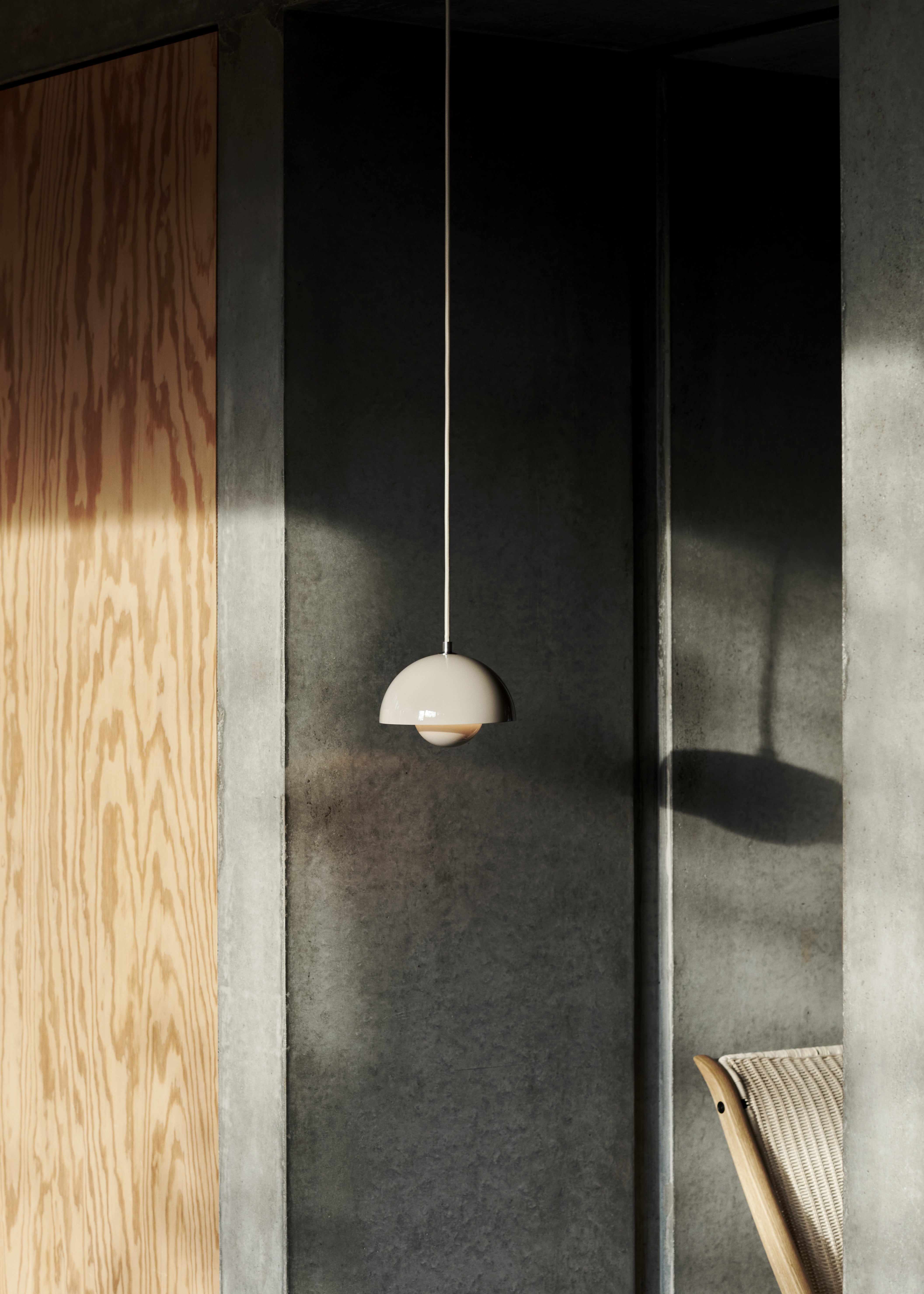 Lampa wisząca FLOWERPOT szarobeżowy