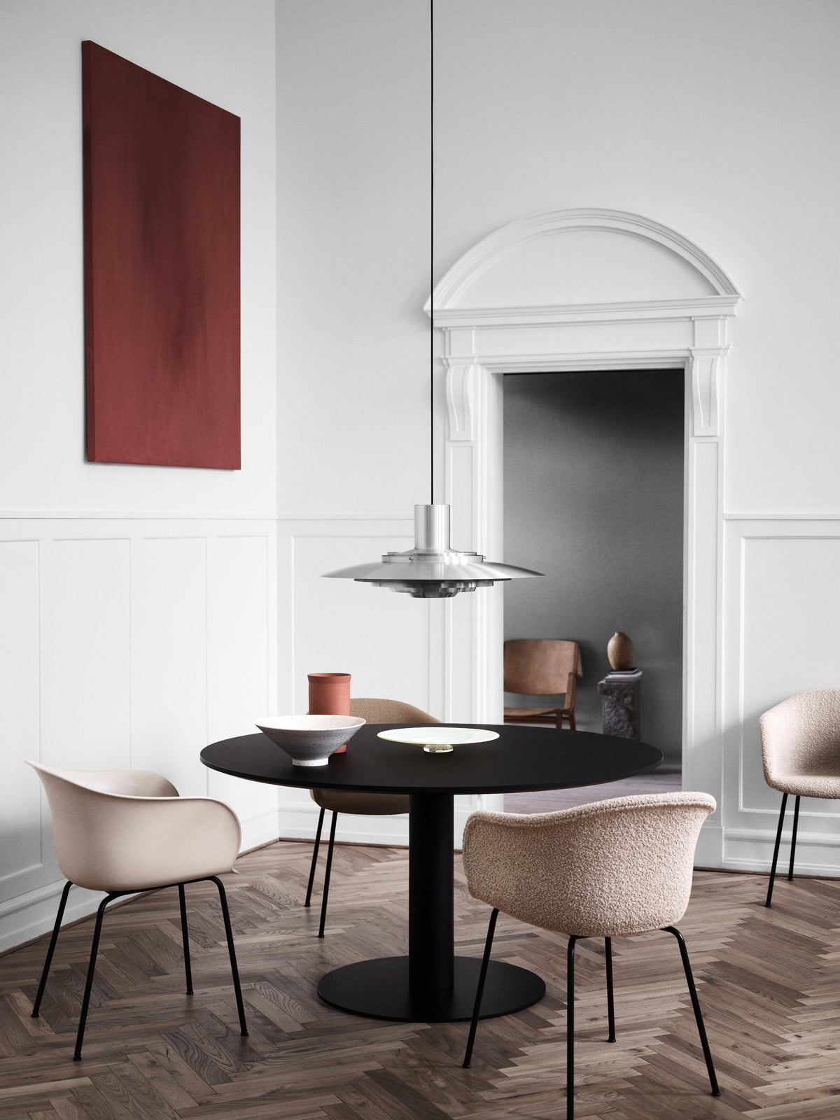 Lampa wisząca P376 matowy biały