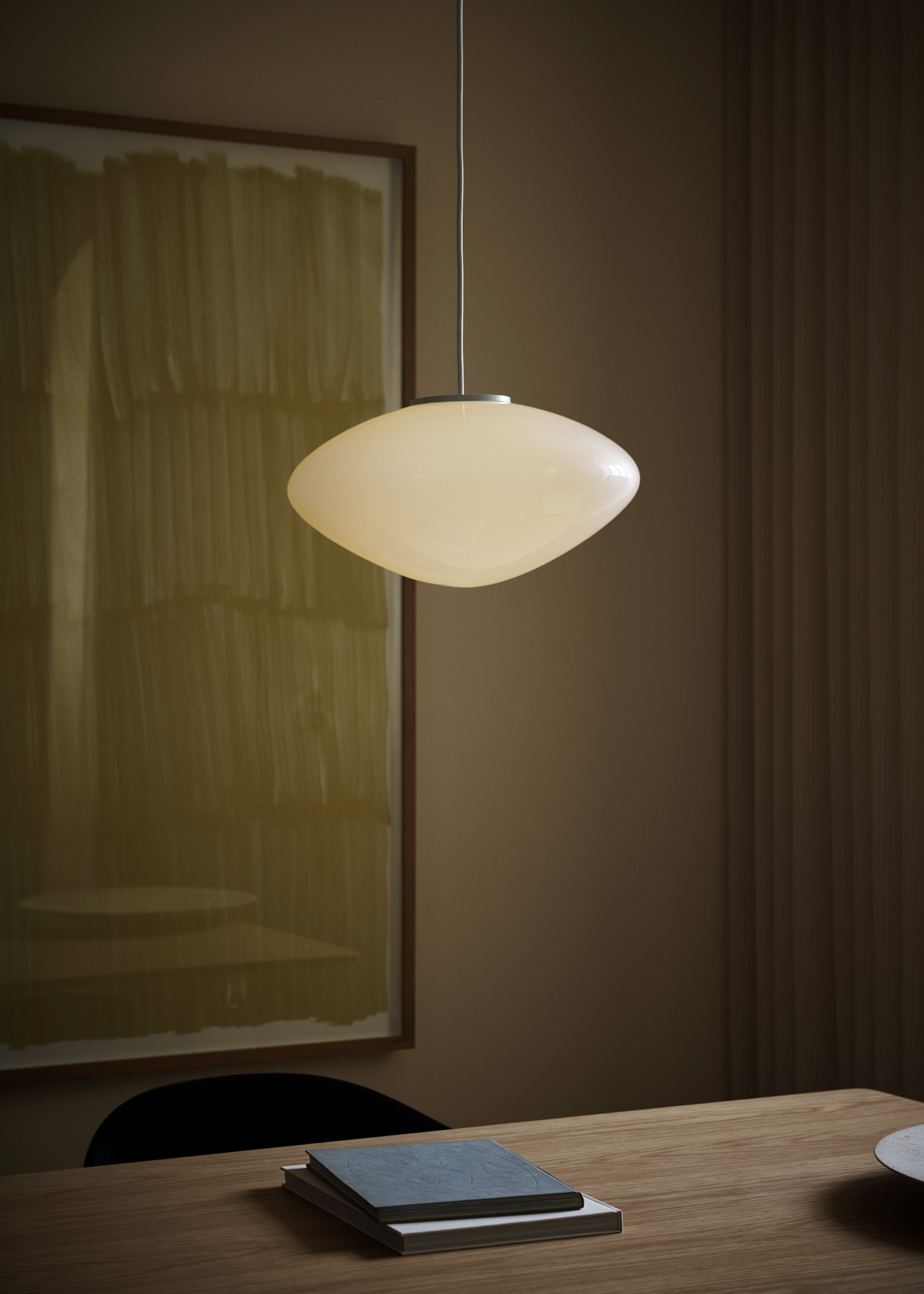 Lampa wisząca MIST opalowy klosz