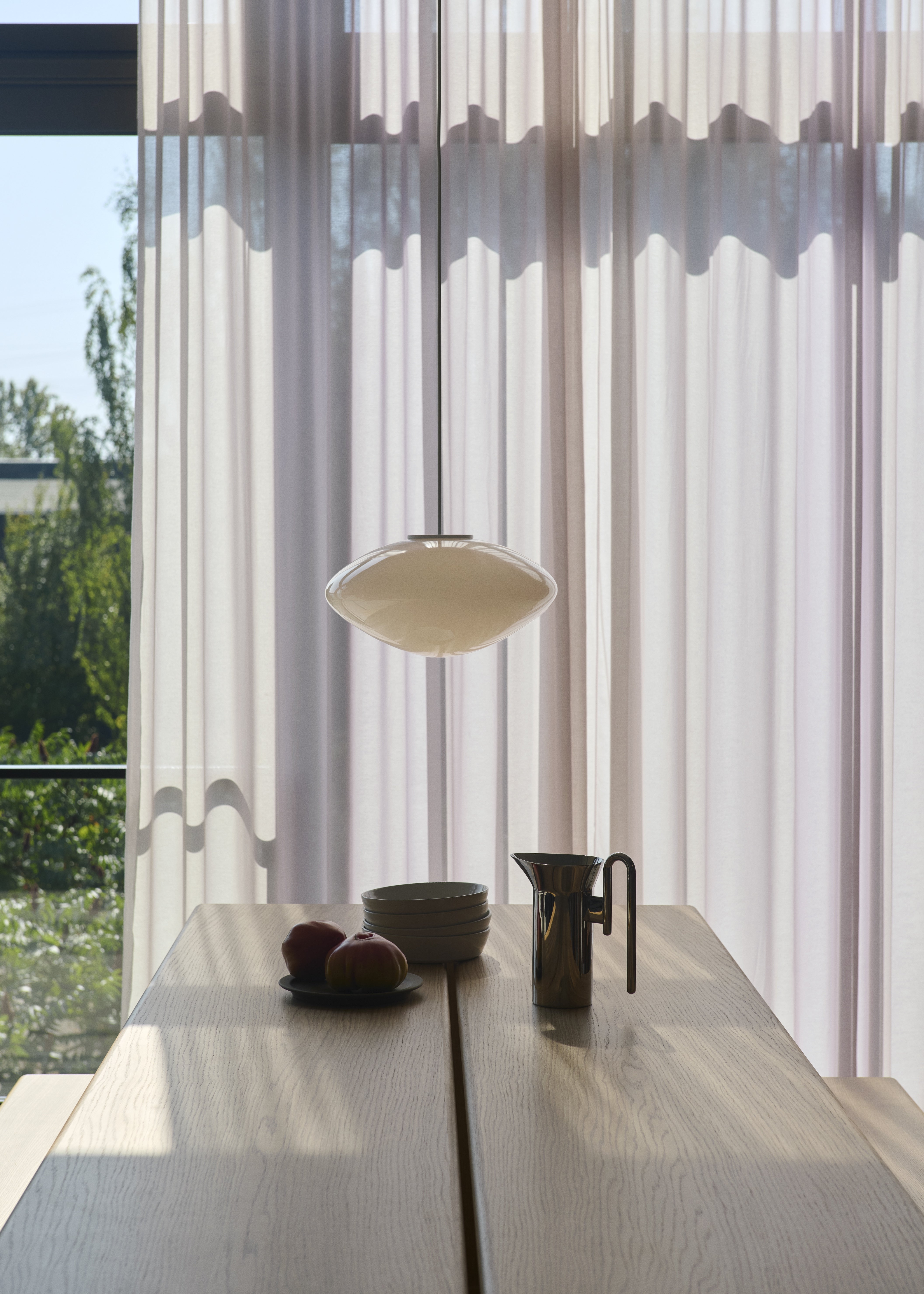 Lampa wisząca MIST opalowy klosz