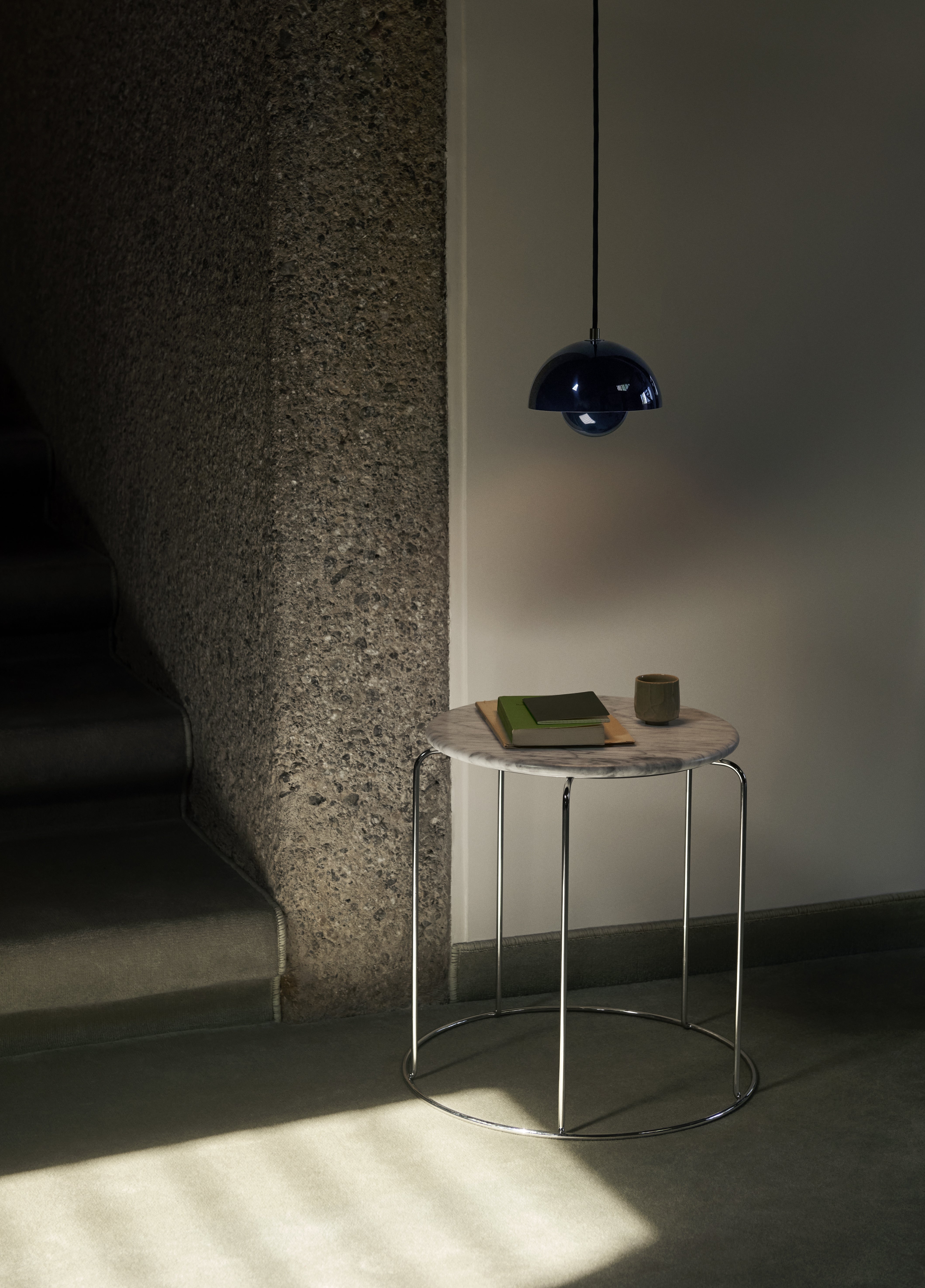 Lampa wisząca FLOWERPOT stalowy niebieski