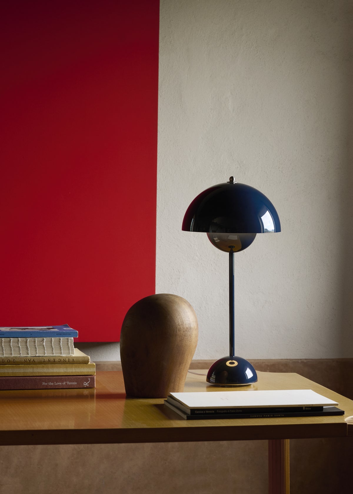 Lampa stołowa FLOWERPOT VP3 stalowy niebieski