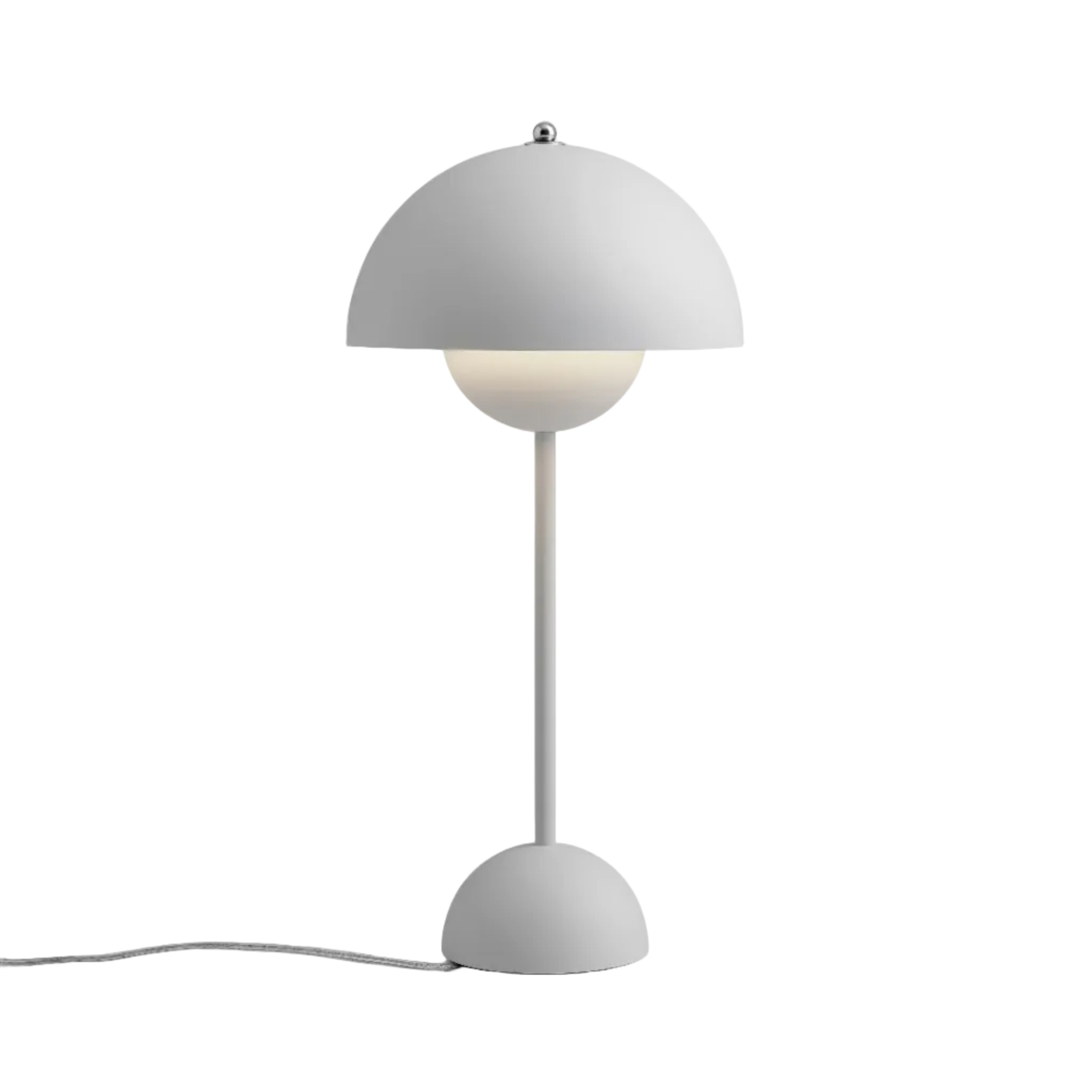 Lampa stołowa FLOWERPOT VP3 matowy jasnoszary