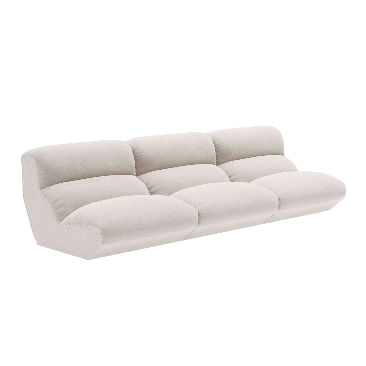 Sofa modułowa 4-osobowa HI LO kremowy