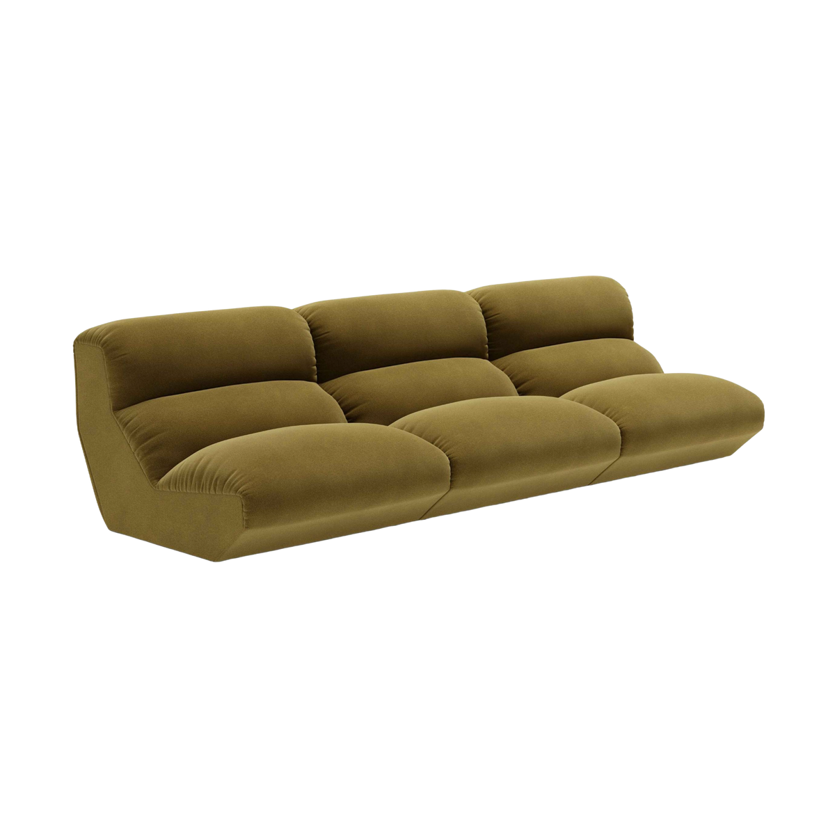 Sofa modułowa 4-osobowa HI LO oliwkowy