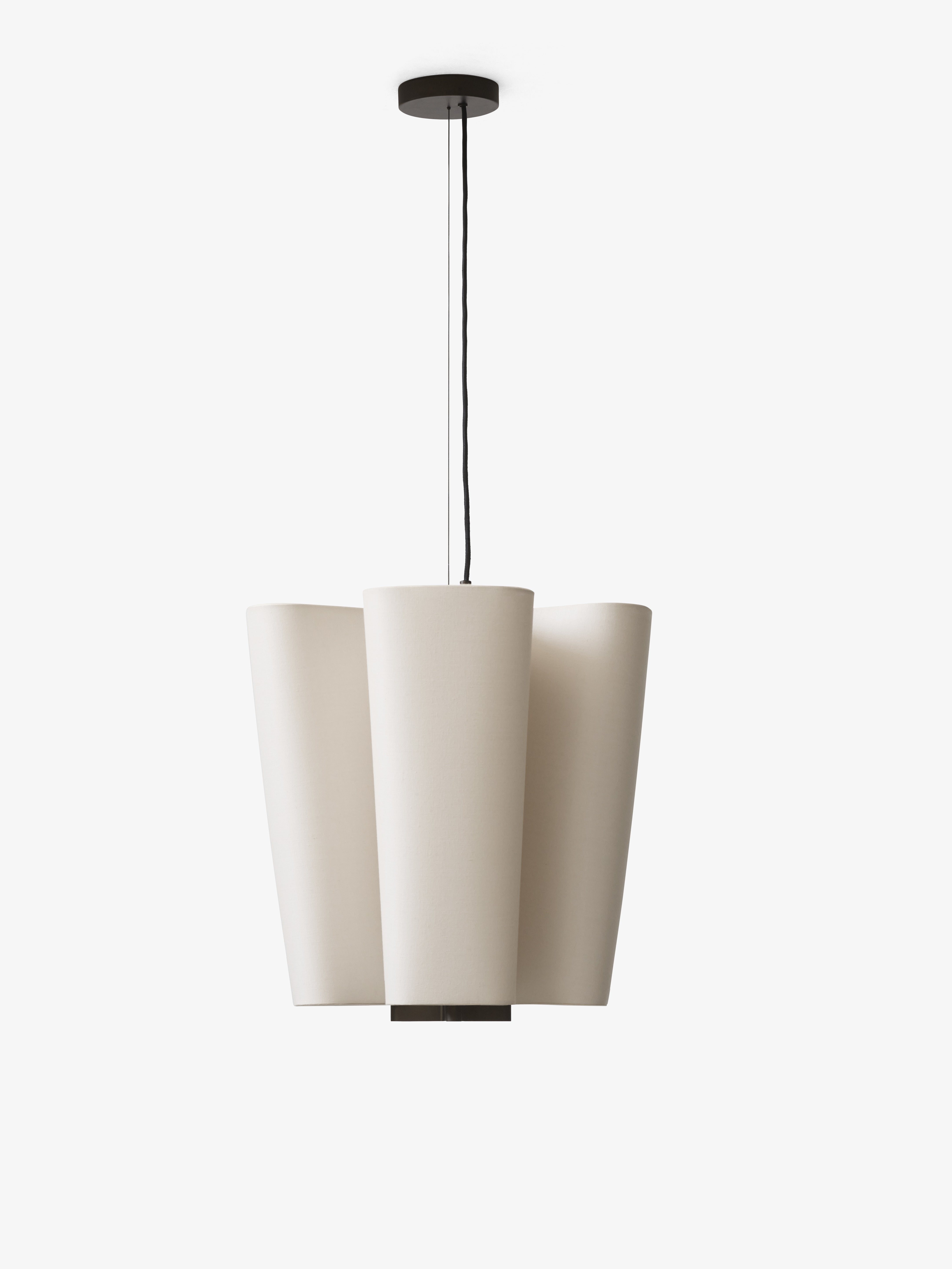 Lampa wisząca BELLA beżowy z brązowym wykończeniem