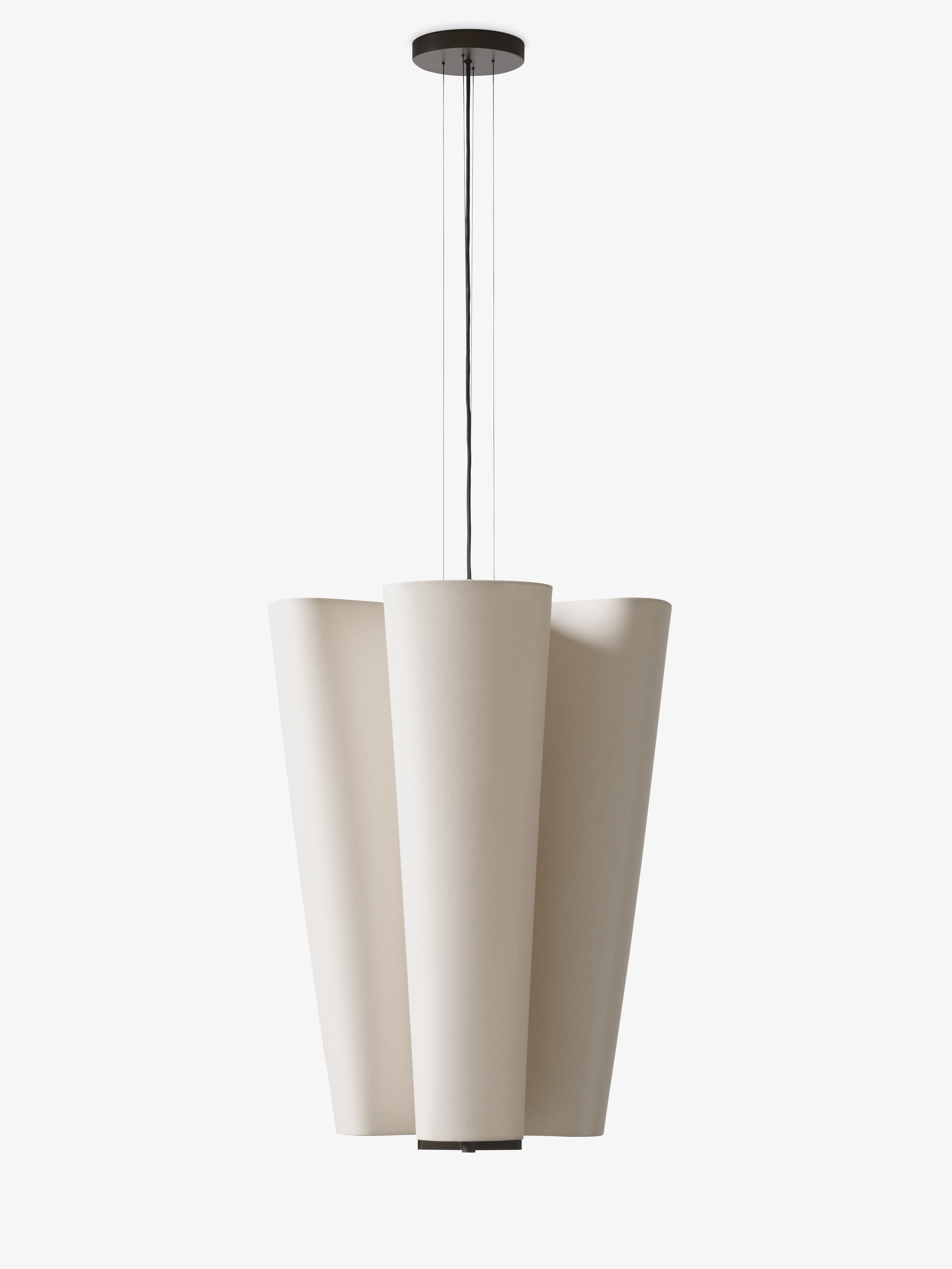 Lampa wisząca BELLA beżowy z brązowym wykończeniem