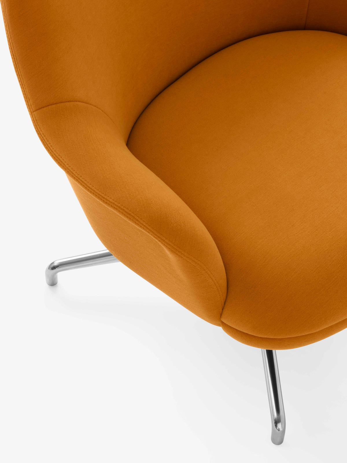Fotel obrotowy RELY HW139 tapicerowany z aluminiową podstawą