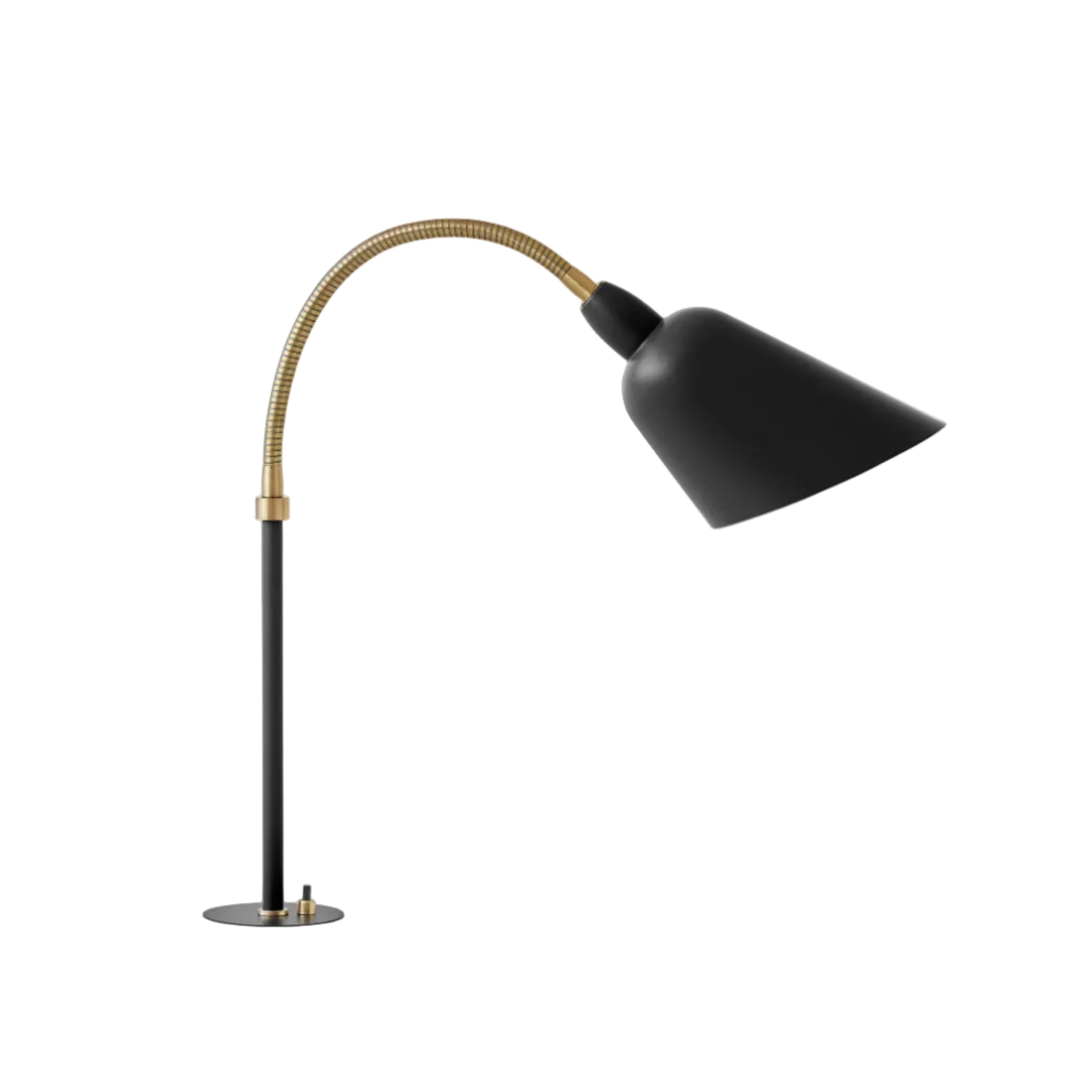 Lampa stołowa BELLEVUE AJ11 czarny z mosiężnym wykończeniem