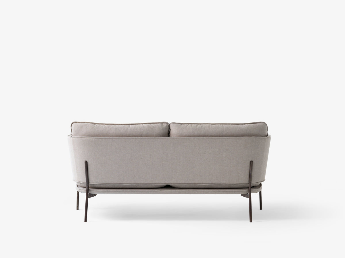 Sofa 2-osobowa CLOUD LN2 tapicerowana z czarną podstawą