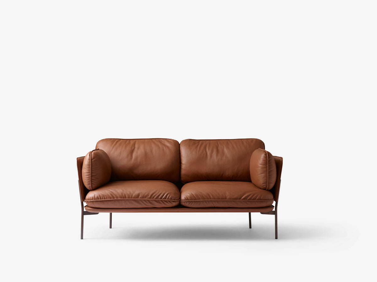 Sofa 2-osobowa CLOUD LN2 tapicerowana z czarną podstawą