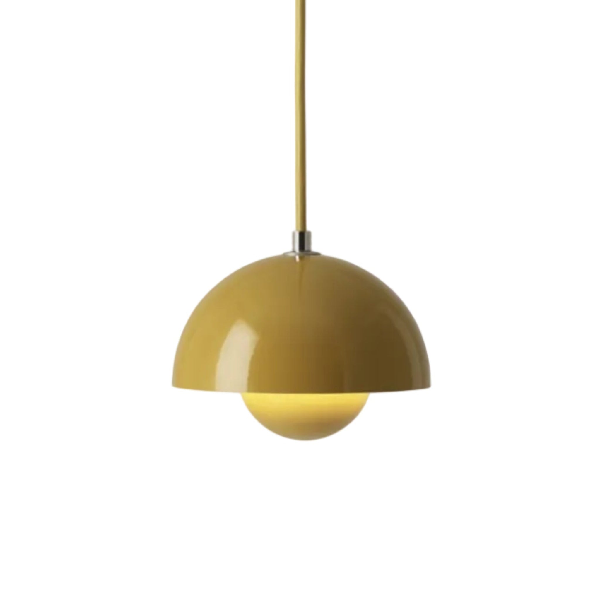 Lampa wisząca FLOWERPOT musztardowy