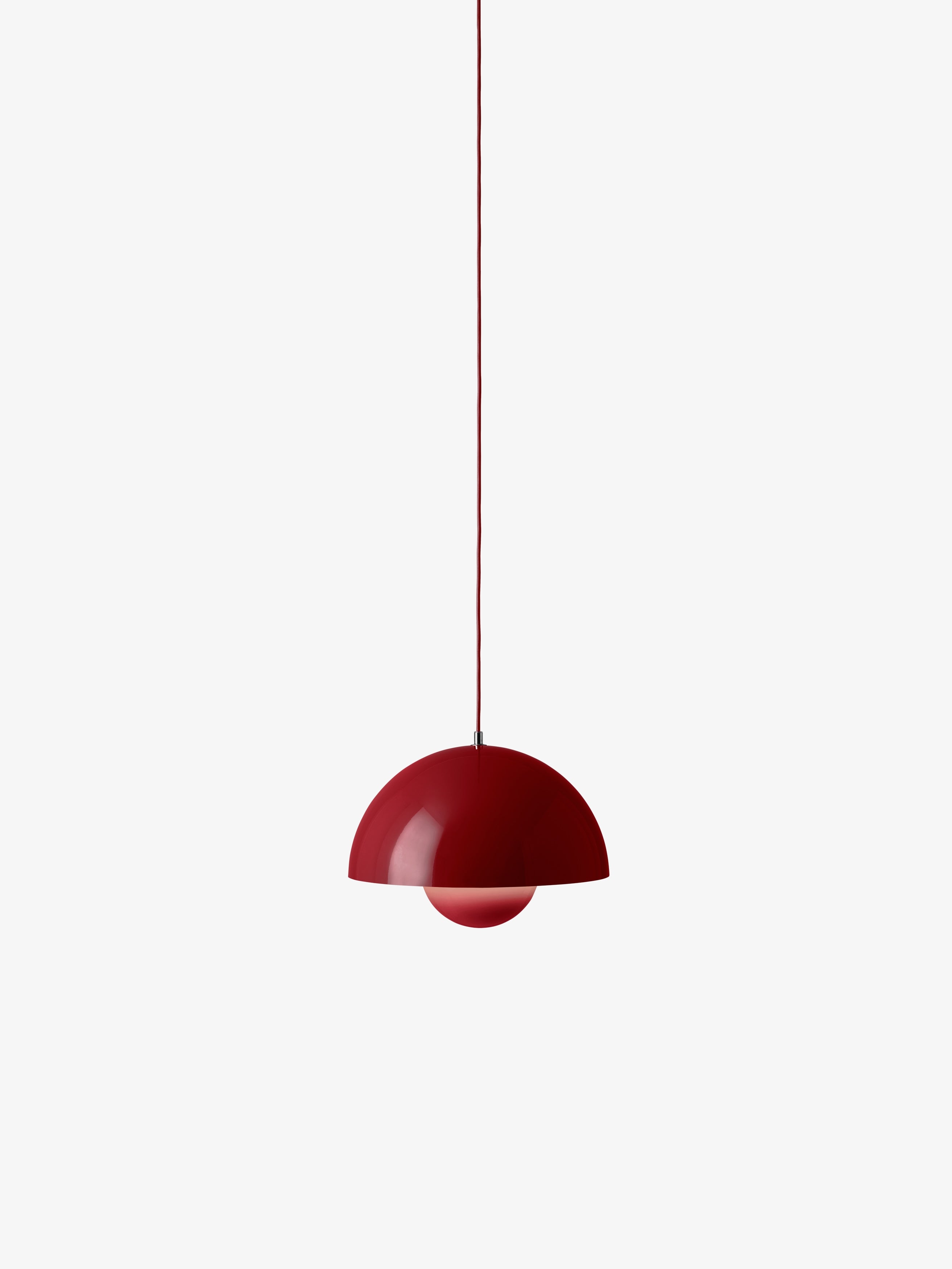 Lampa wisząca FLOWERPOT winny czerwony