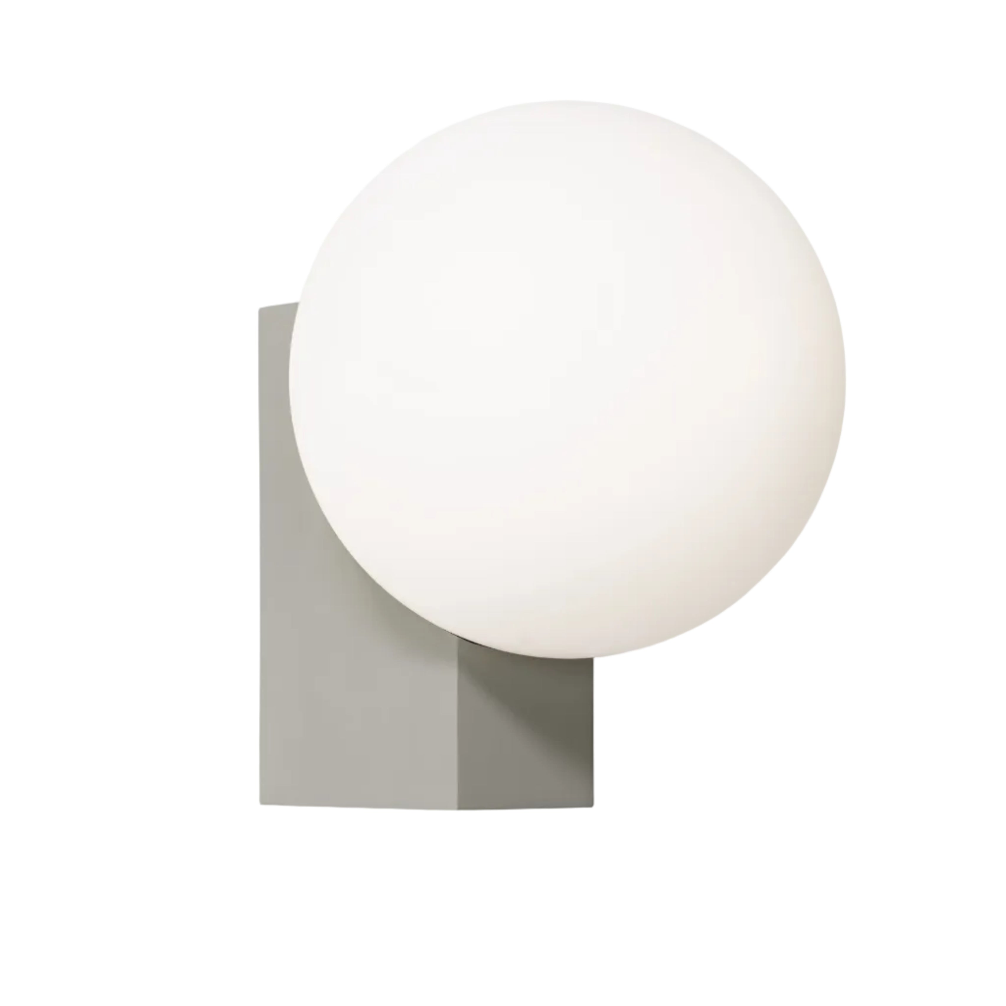 Lampa ścienna JOURNEY SH2 szklany klosz z szarą podstawą