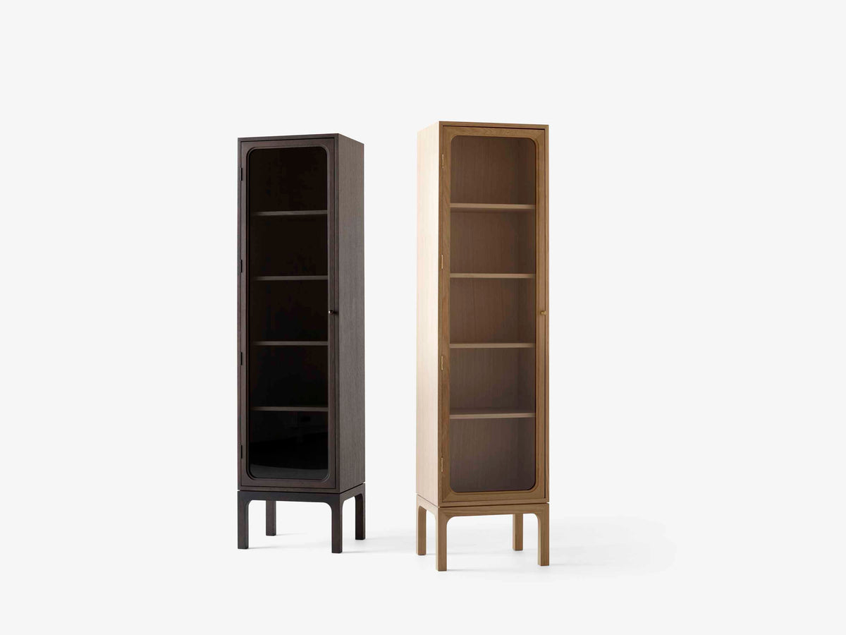 Witryna TRACE SC87 ciemny lakierowany dąb