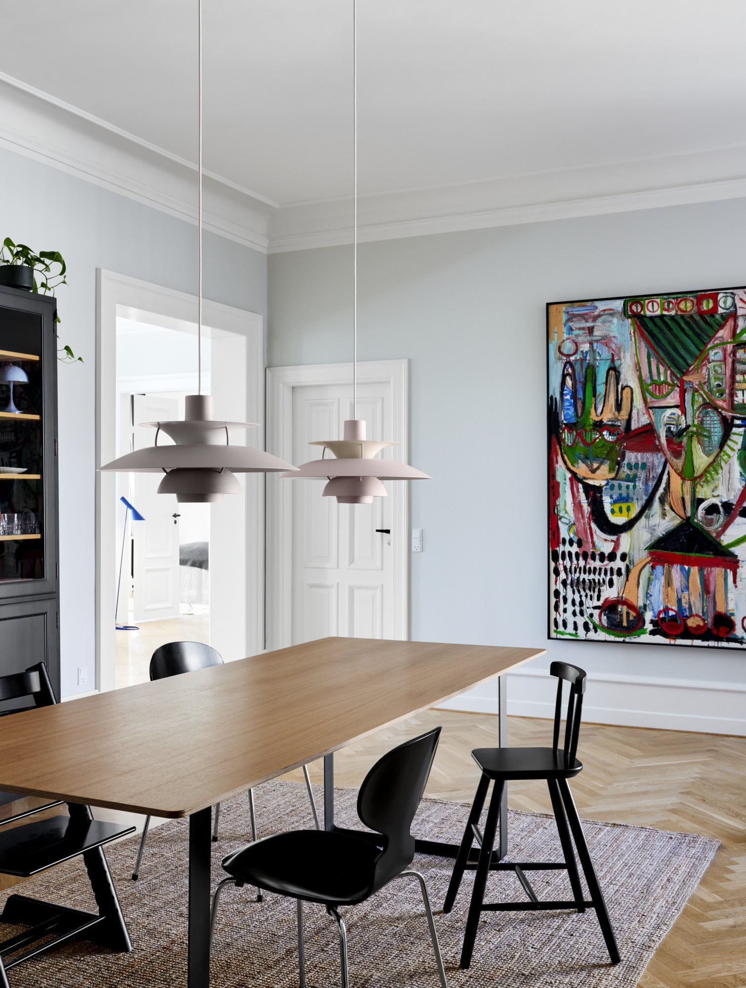 Lampa wisząca PH 5 monochromatyczny jasny różowy