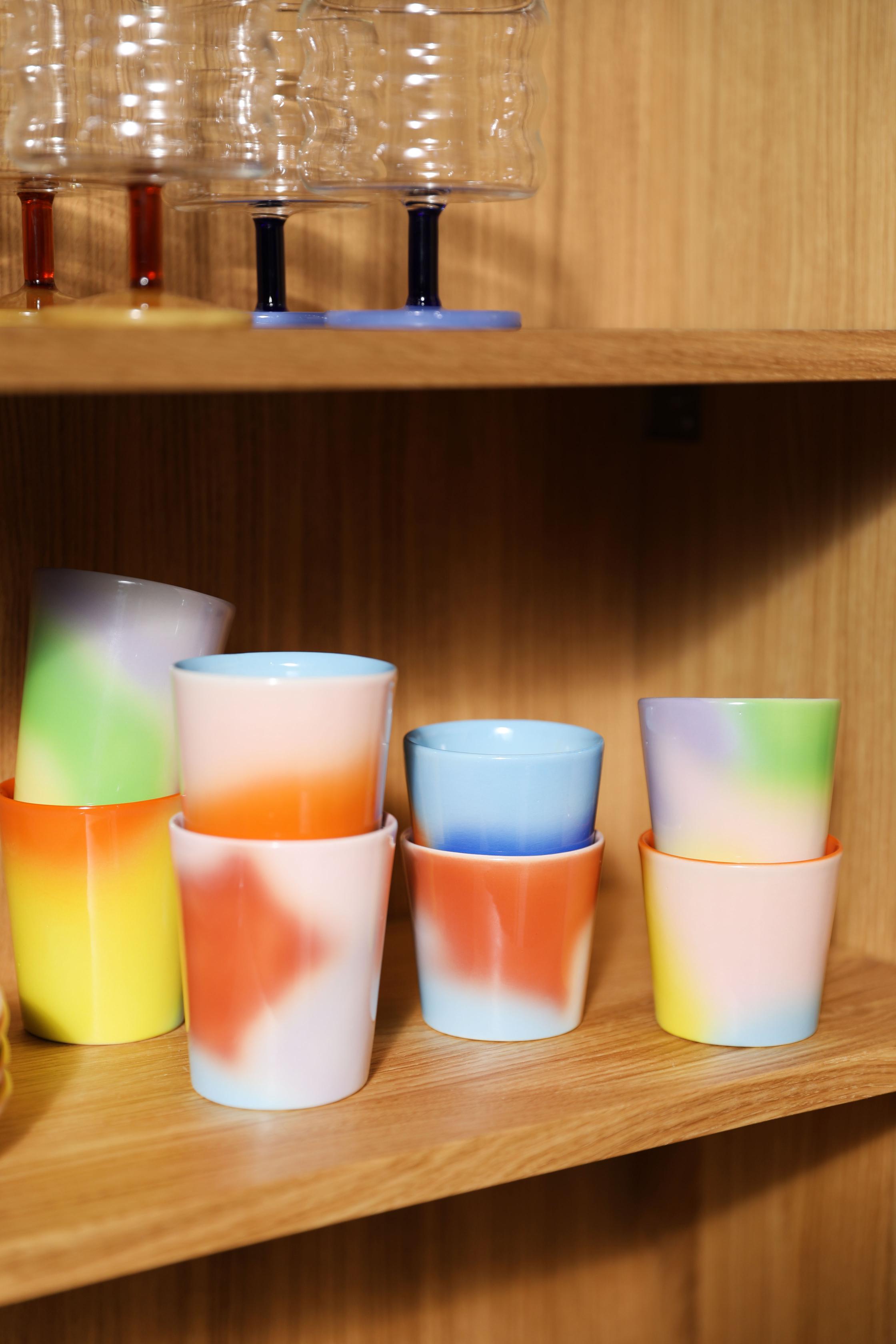 HUE Mug Set Colorful Porcelain