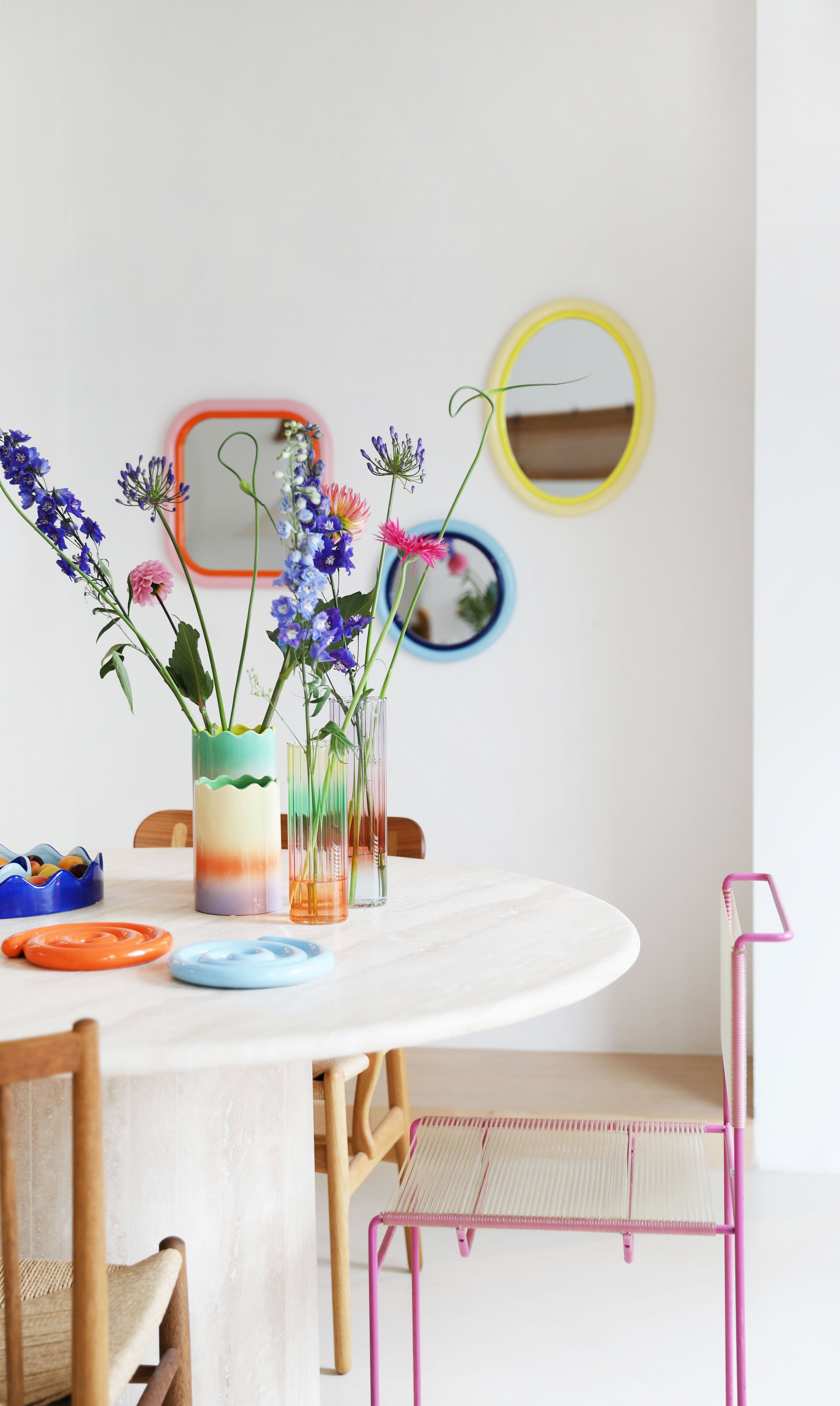 Vase FADE lila-orange Farbverlauf