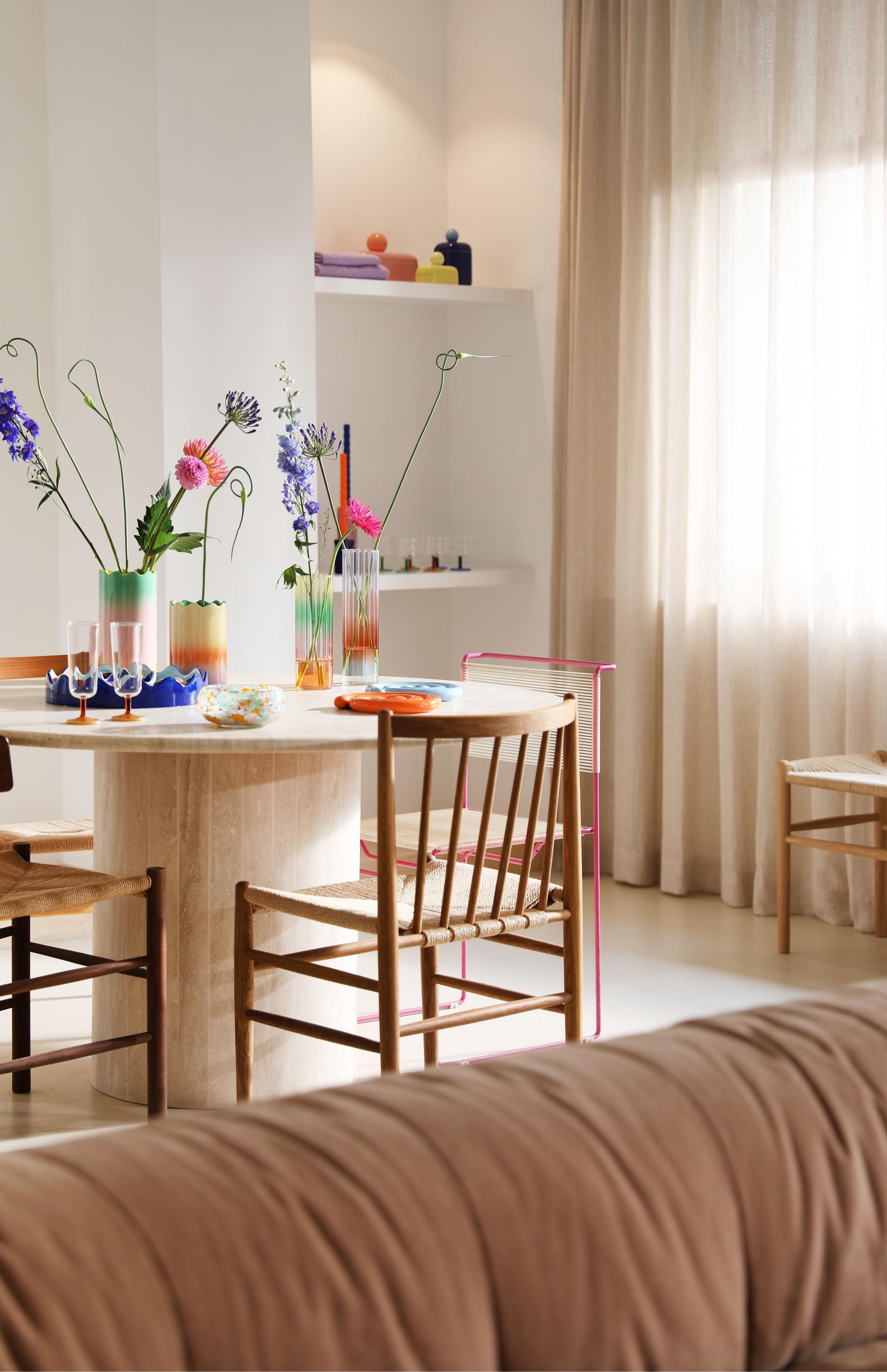 Vase FADE lila-orange Farbverlauf