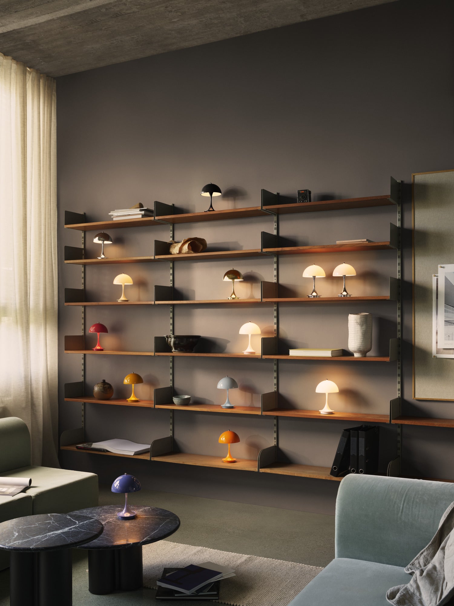 Lampa przenośna PANTHELLA 160 błękitny opal