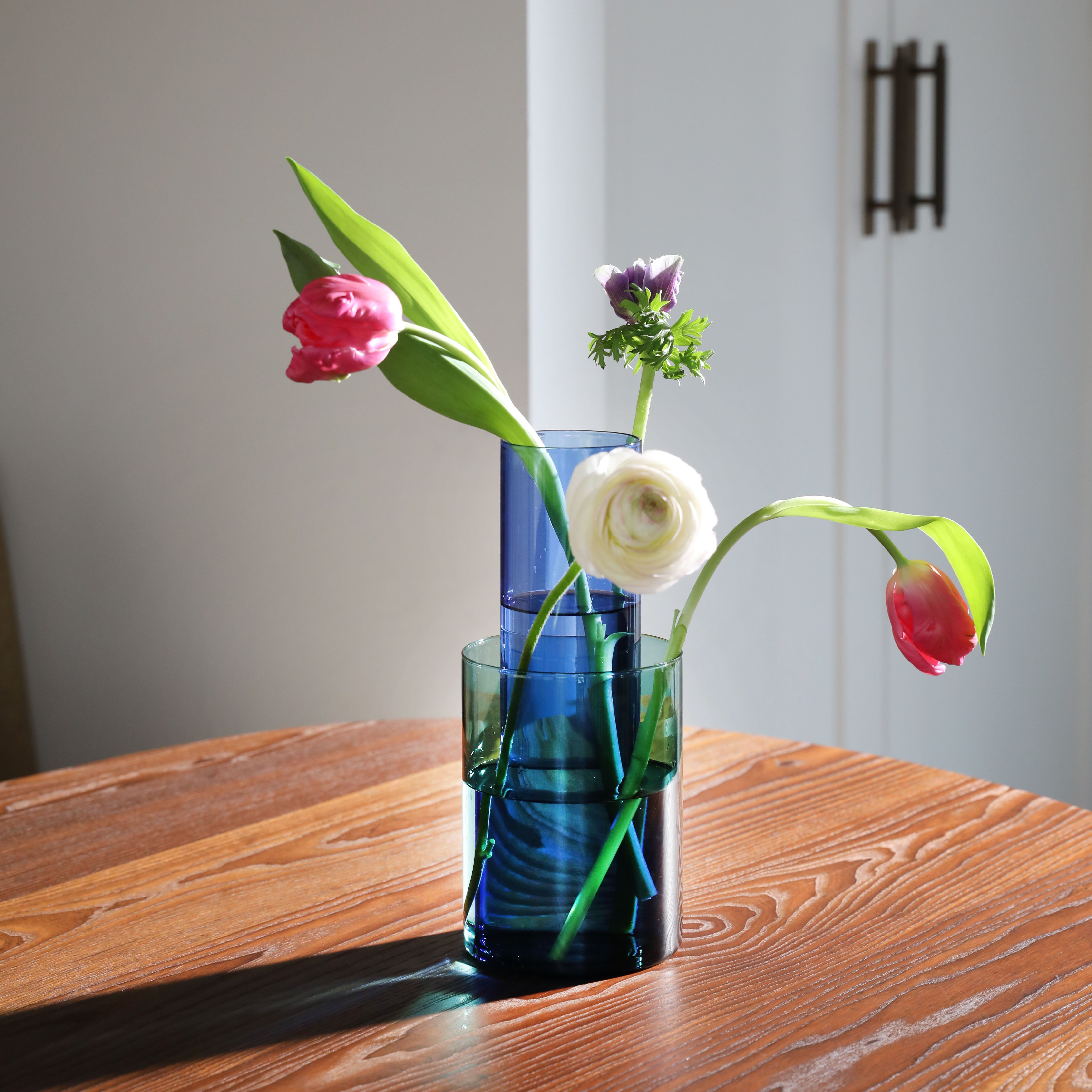 Wazon AMPHI niebieski z zielonym