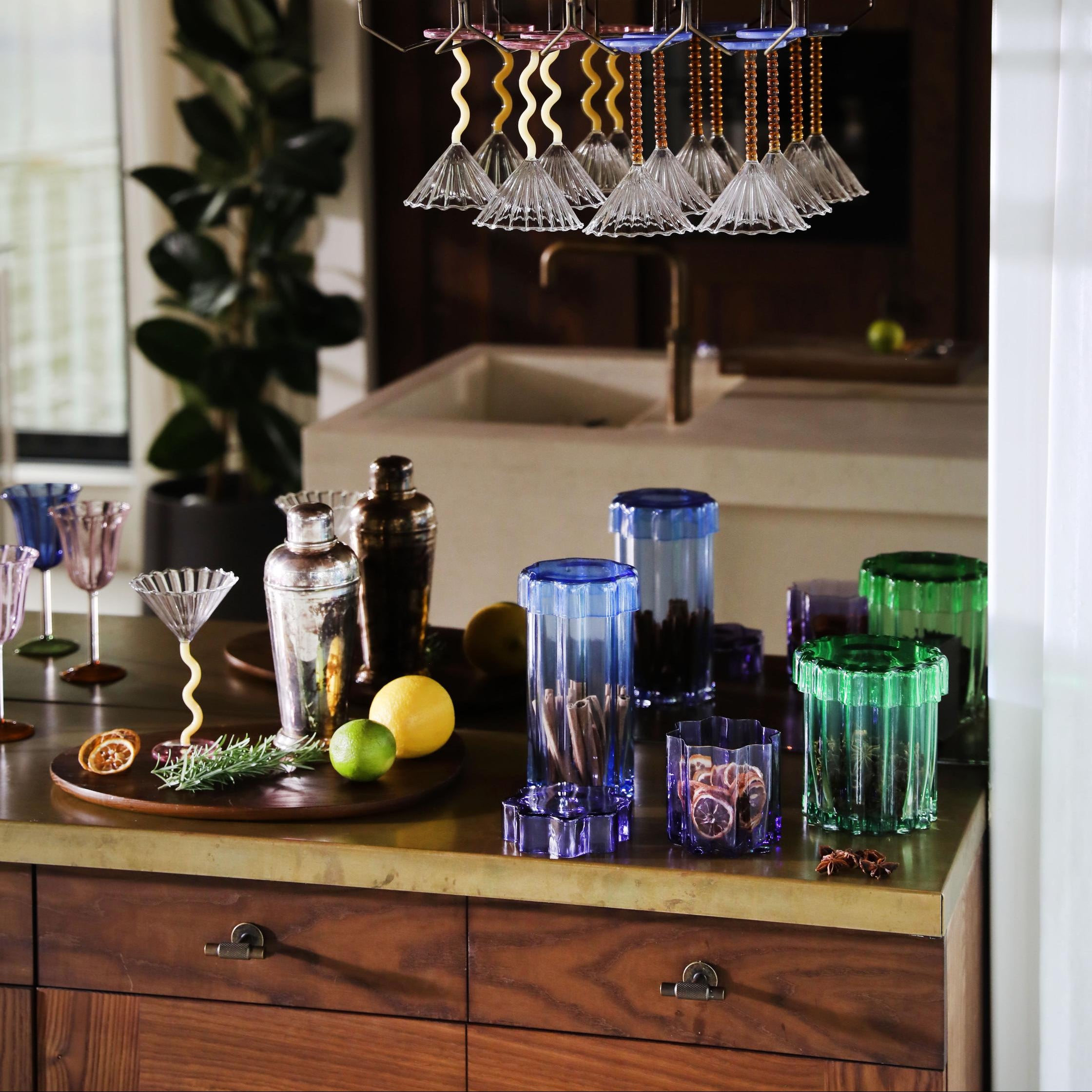 Pojemnik szklany z pokrywką ASTRAL zielony