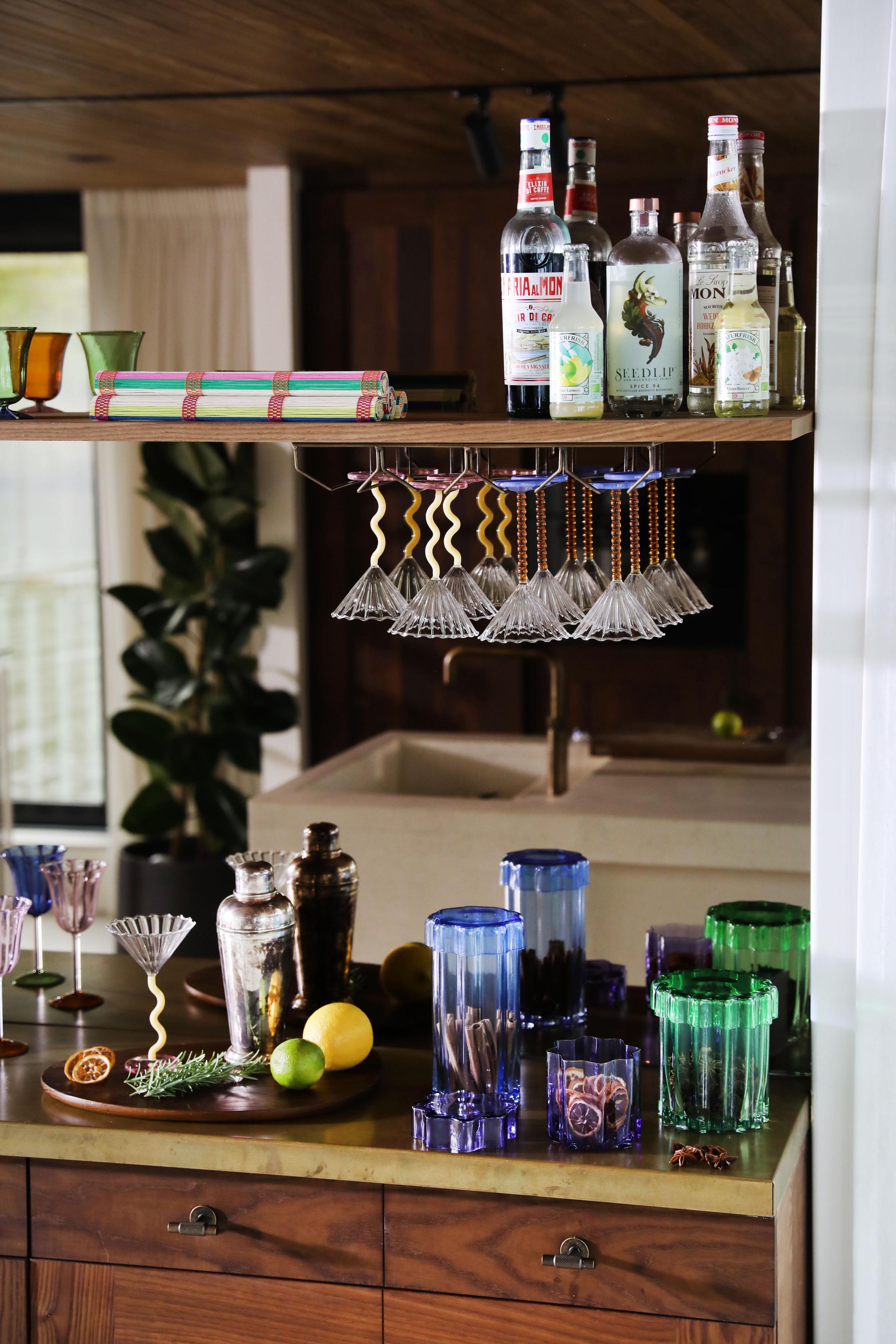 Pojemnik szklany z pokrywką ASTRAL niebieski