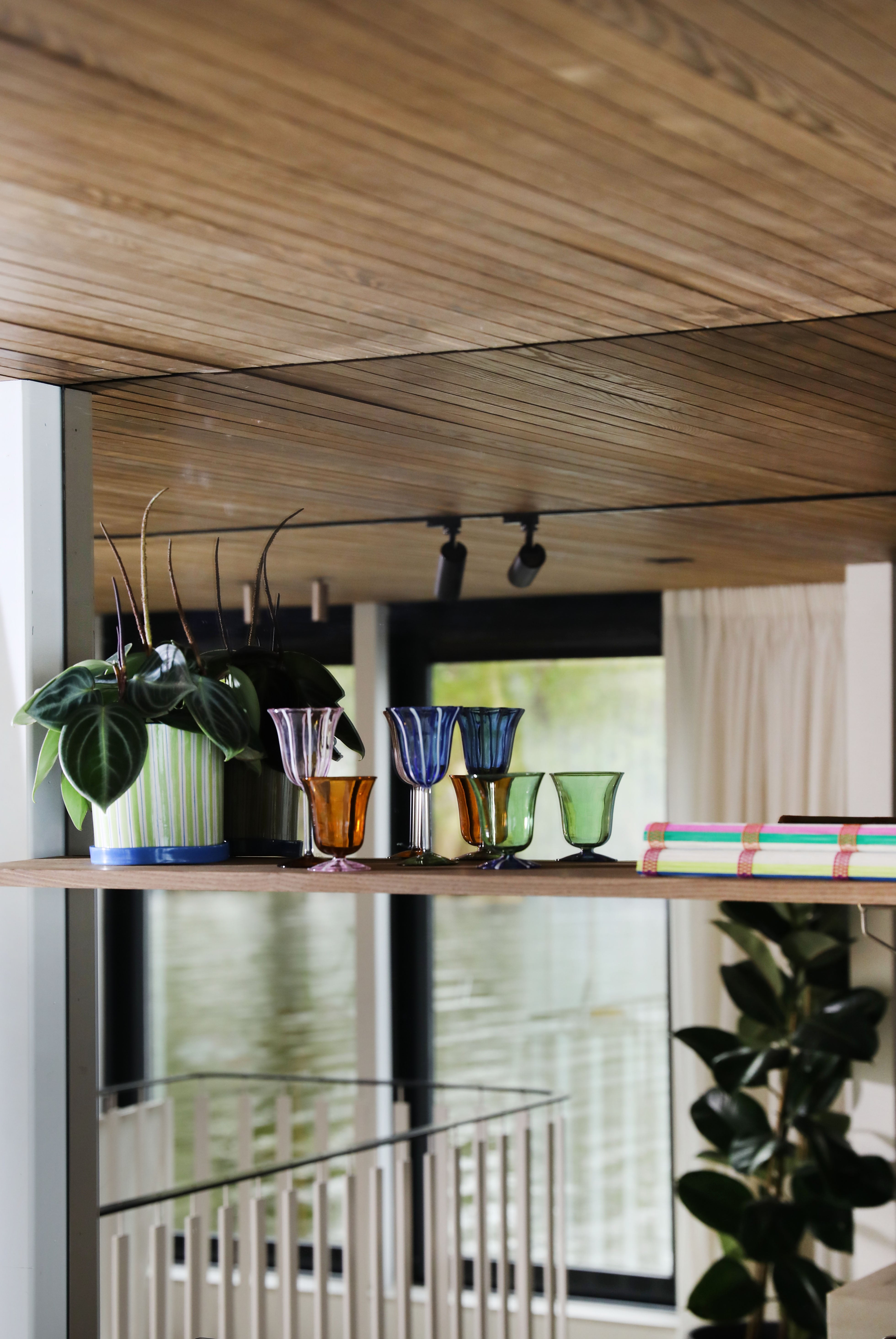 EVE glass set green with blue