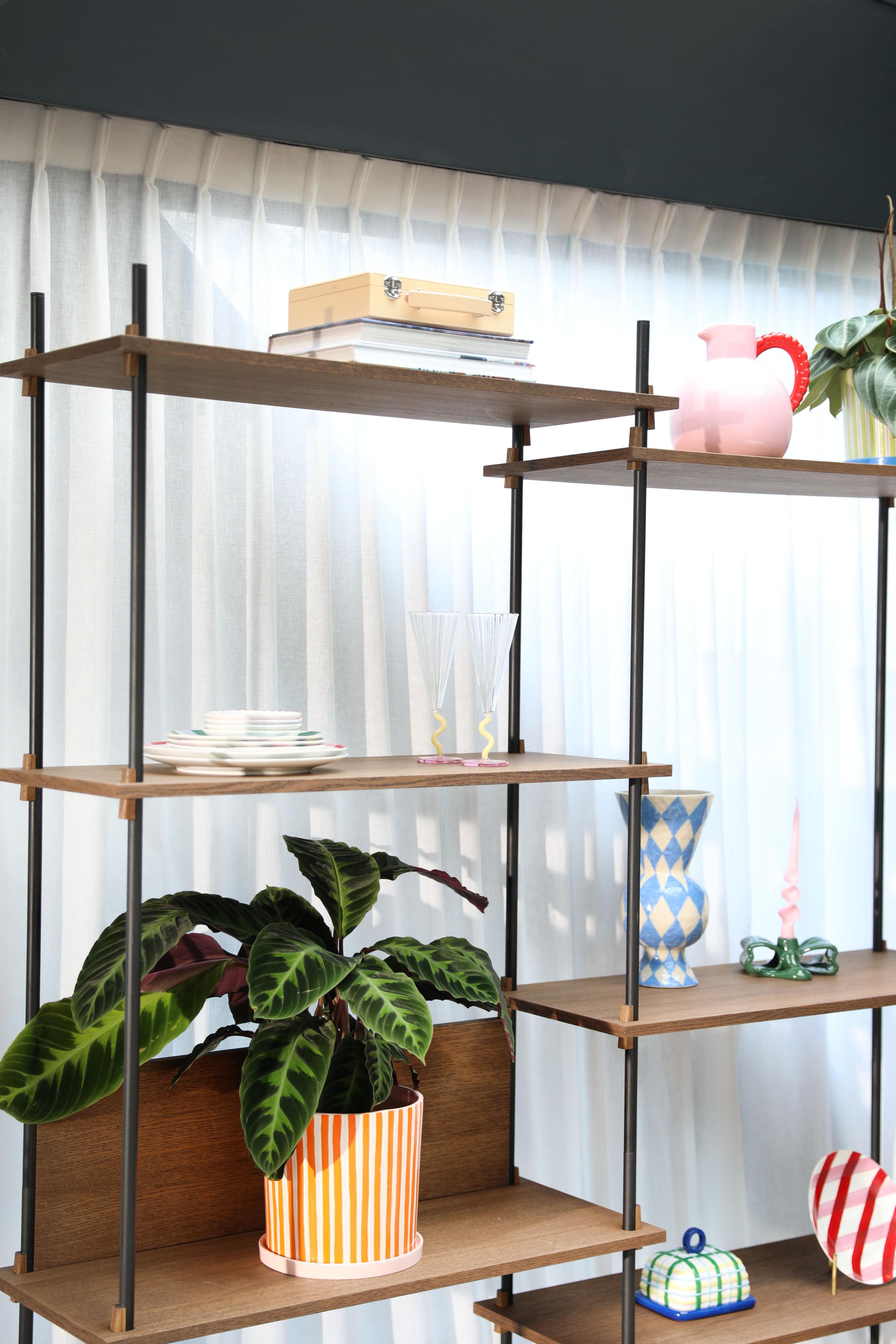 Doniczka RAY pomarańczowy z białym i różowym