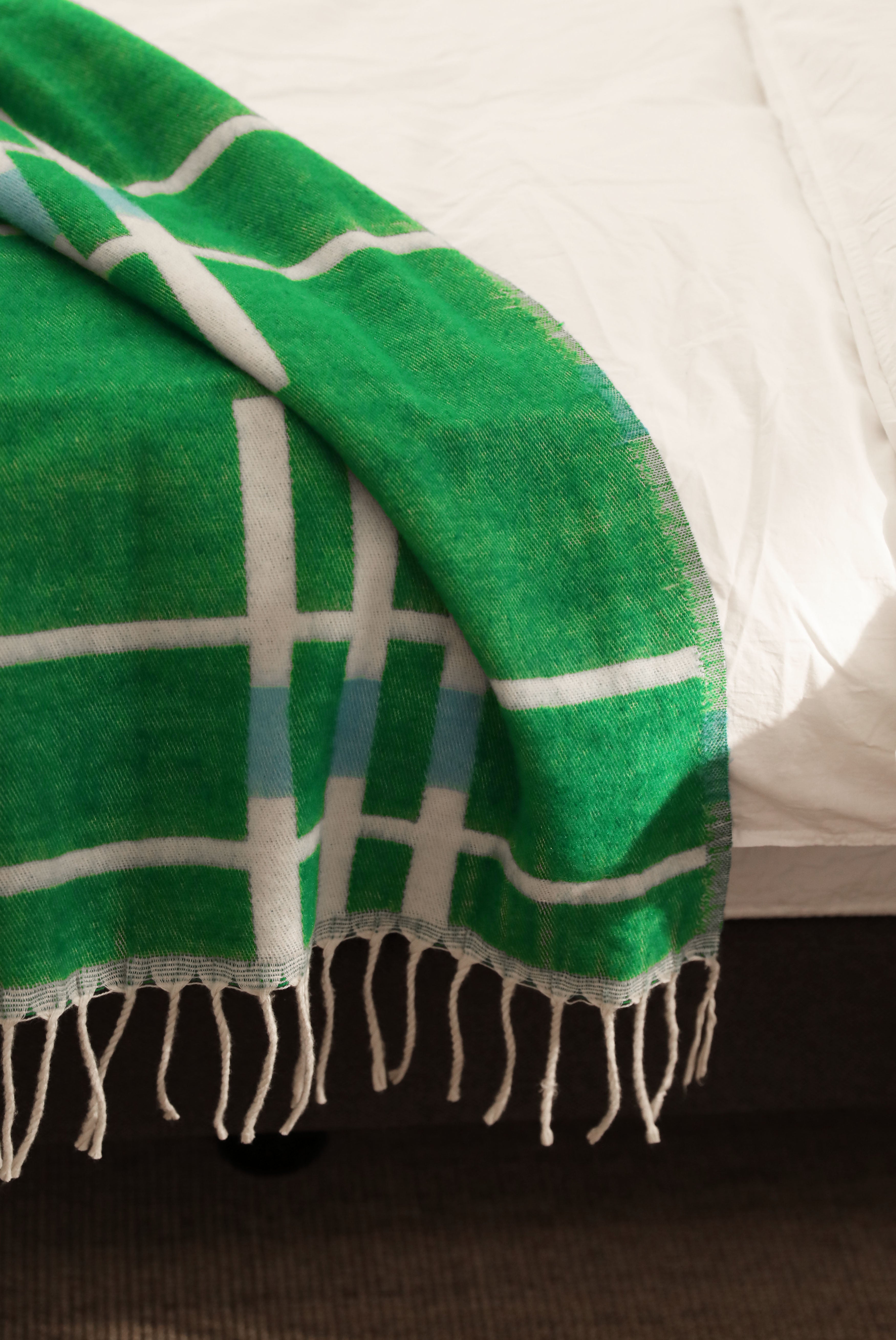 Pled PLANO beige with green and blue