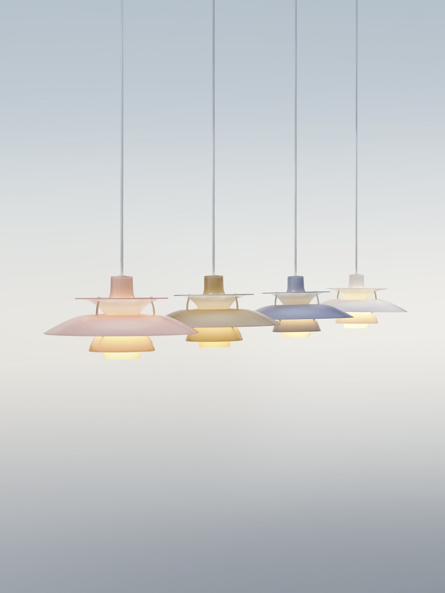 Lampa wisząca PH 5 OPAL jasnoróżowy – Louis Poulsen