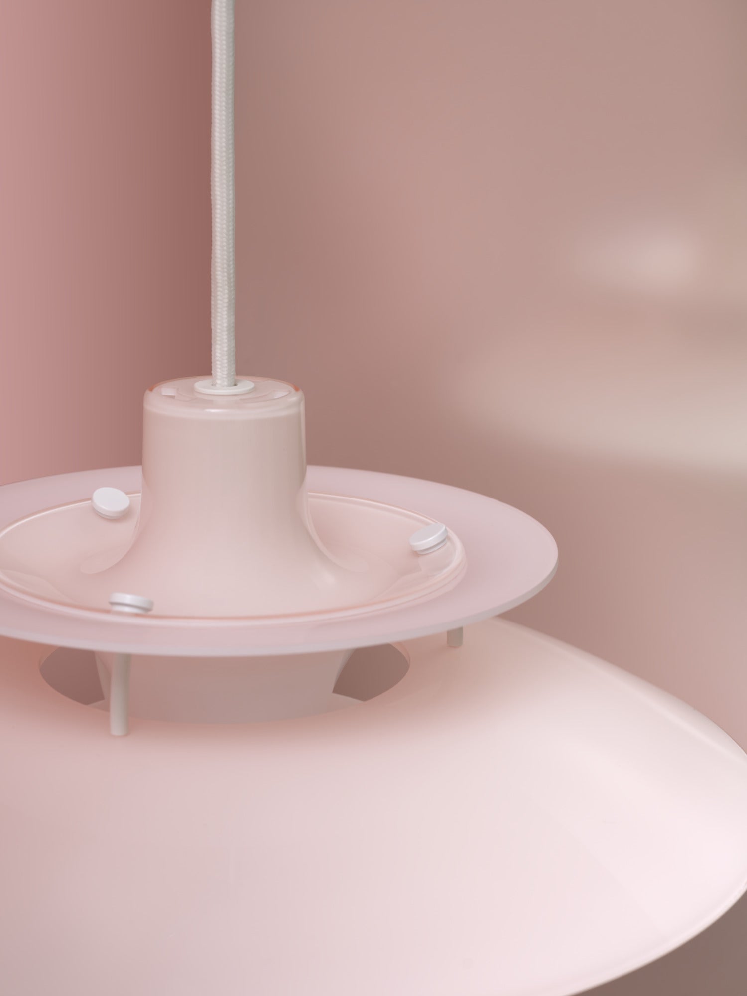 Lampa wisząca PH 5 OPAL jasnoróżowy – Louis Poulsen