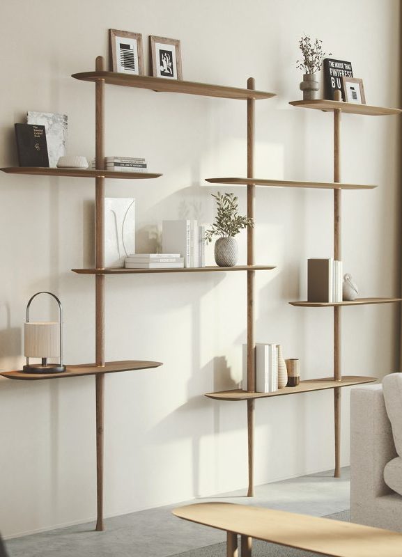 AXIS 3 Wall Shelf in Walnut Veneer