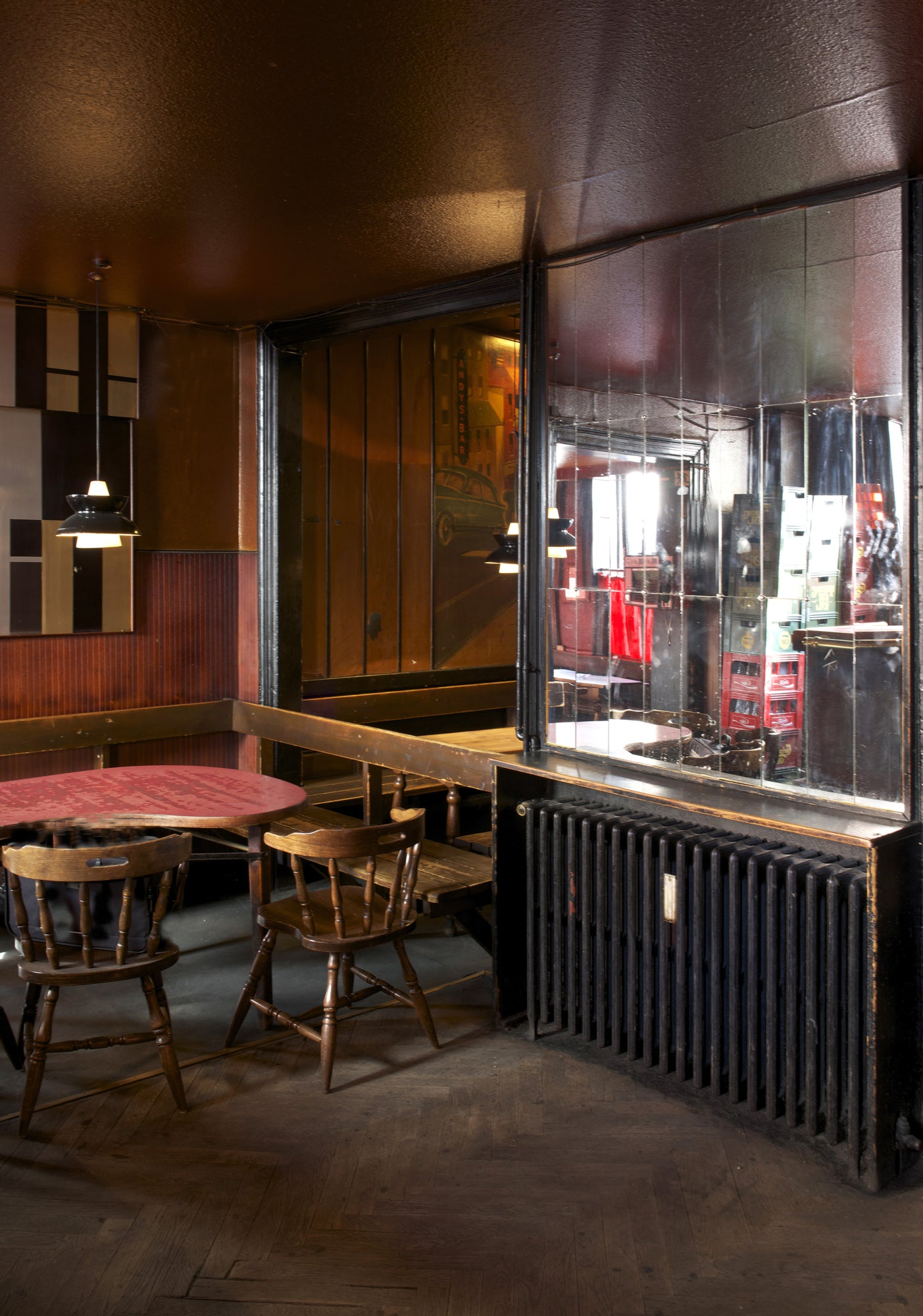 Lampa wisząca DOO-WOP biały z ciemnoszarym wykończeniem