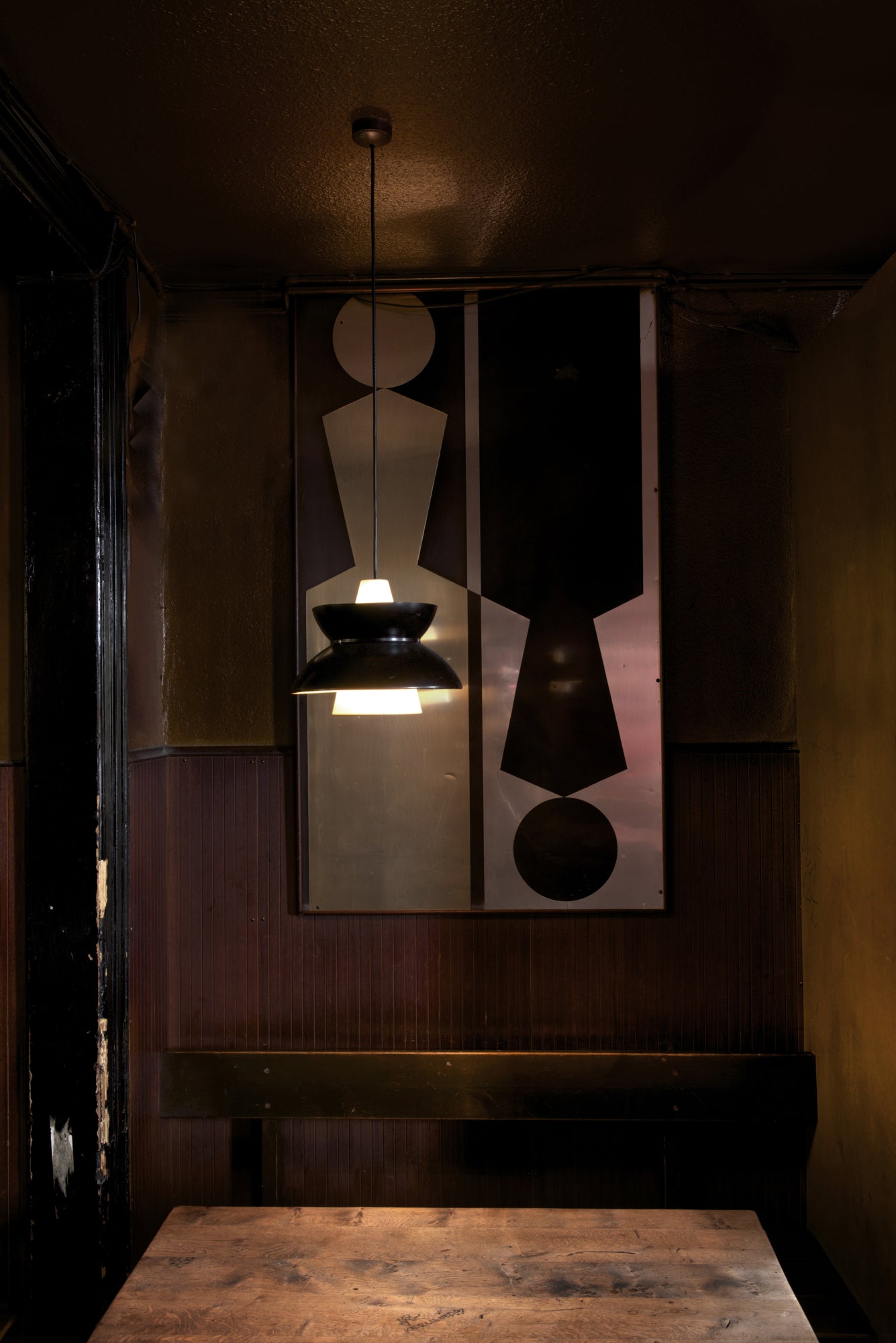 Lampa wisząca DOO-WOP biały z ciemnoszarym wykończeniem